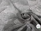 JACQUARD CLOQUÉ MOTIF ABSTRAIT GRIS MARRON ET NOIR - My Little Coupon