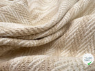 JACQUARD COTON CHEVRON CAPPUCCINO - coupon de tissu de 3 mètres - My Little Coupon - tissu - coudre