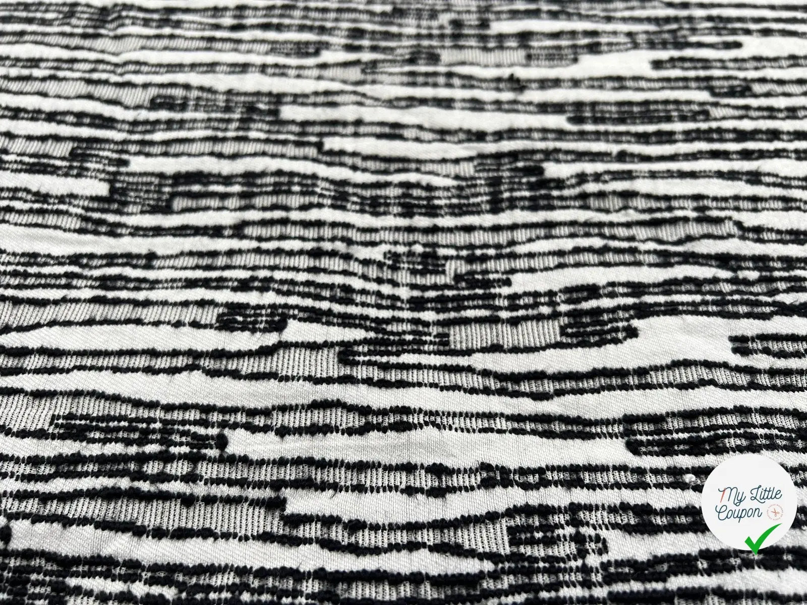 JACQUARD COTON ZÉBRURES COUTURES - My Little Coupon - tissu - coudre