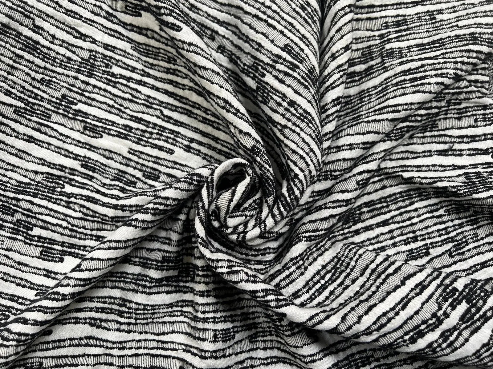 JACQUARD COTON ZÉBRURES COUTURES - My Little Coupon - tissu - coudre
