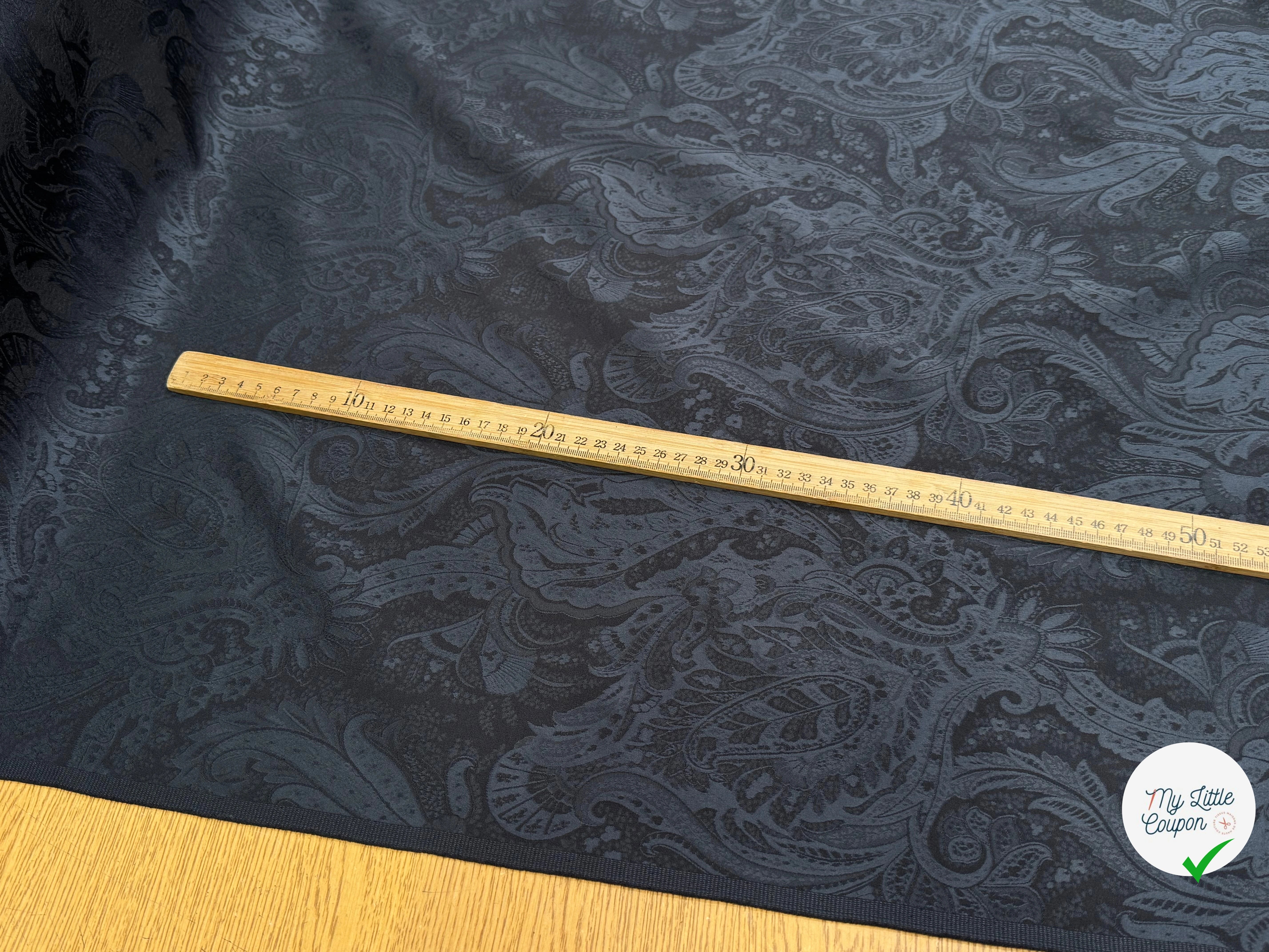 JACQUARD COUTURE PAISLEY IMPÉRIAL GRIS BLEU - My Little Coupon