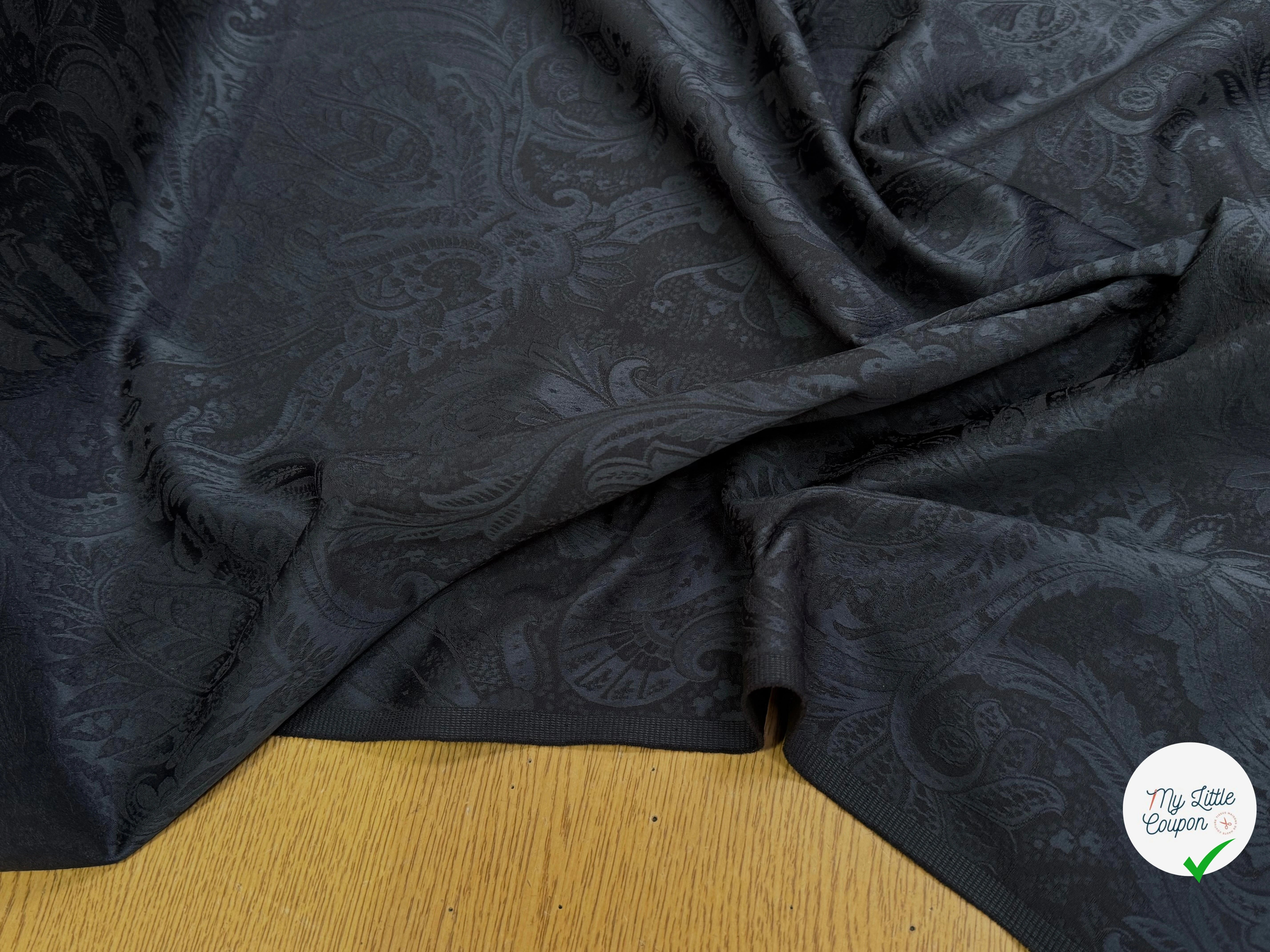 JACQUARD COUTURE PAISLEY IMPÉRIAL GRIS BLEU - My Little Coupon