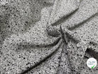 JACQUARD DE LAINE DOUBLE FACE MOUCHETÉ NOIR ET ÉCRU - My Little Coupon