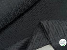 JACQUARD DE LAINE MOTIF GÉOMETRIQUE NOIR - My Little Coupon