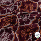 Jacquard ethnique bordeaux - mise en situation