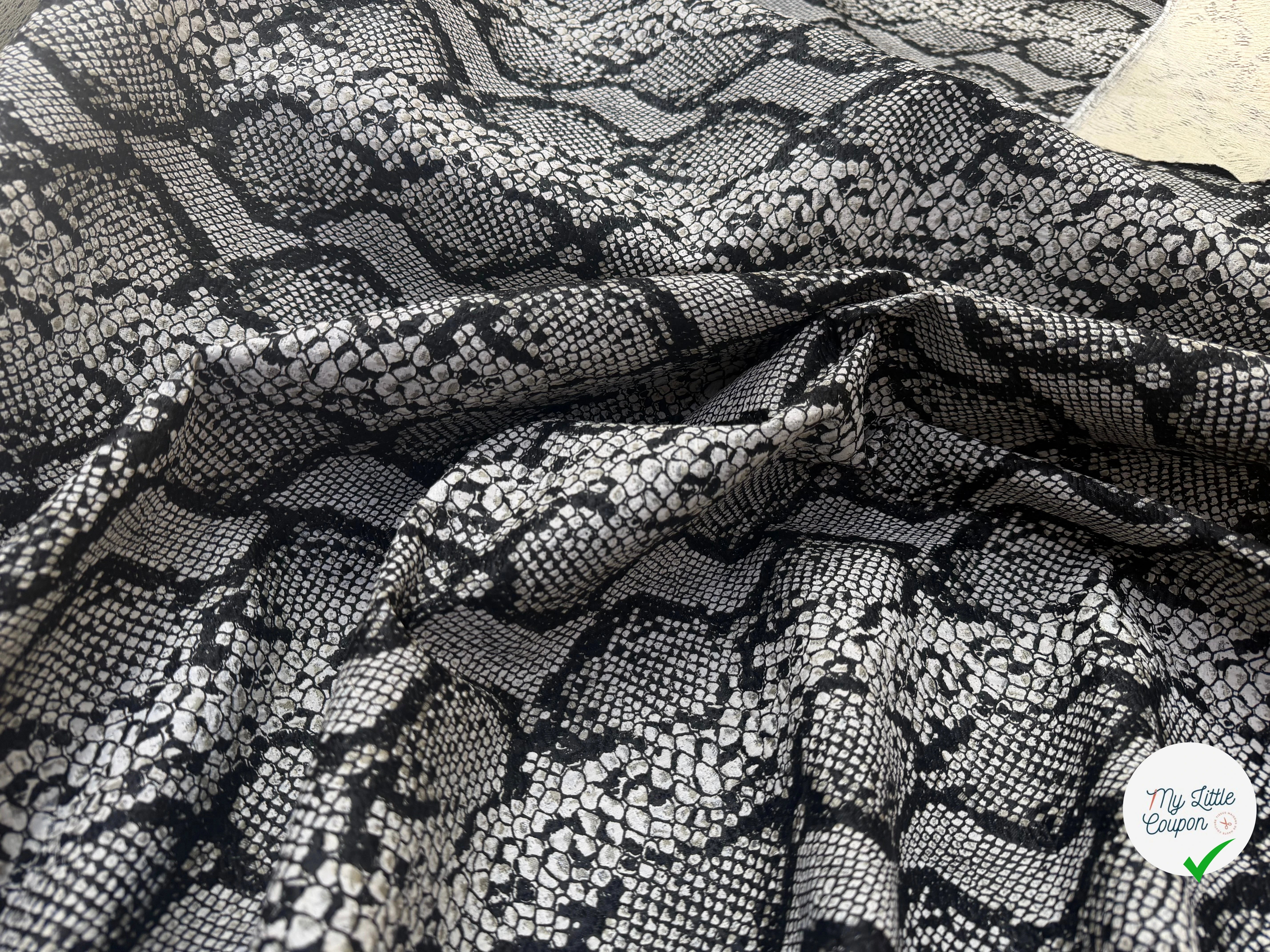 JACQUARD IMITATION PYTHON CLAIR SERPENTE - My Little Coupon