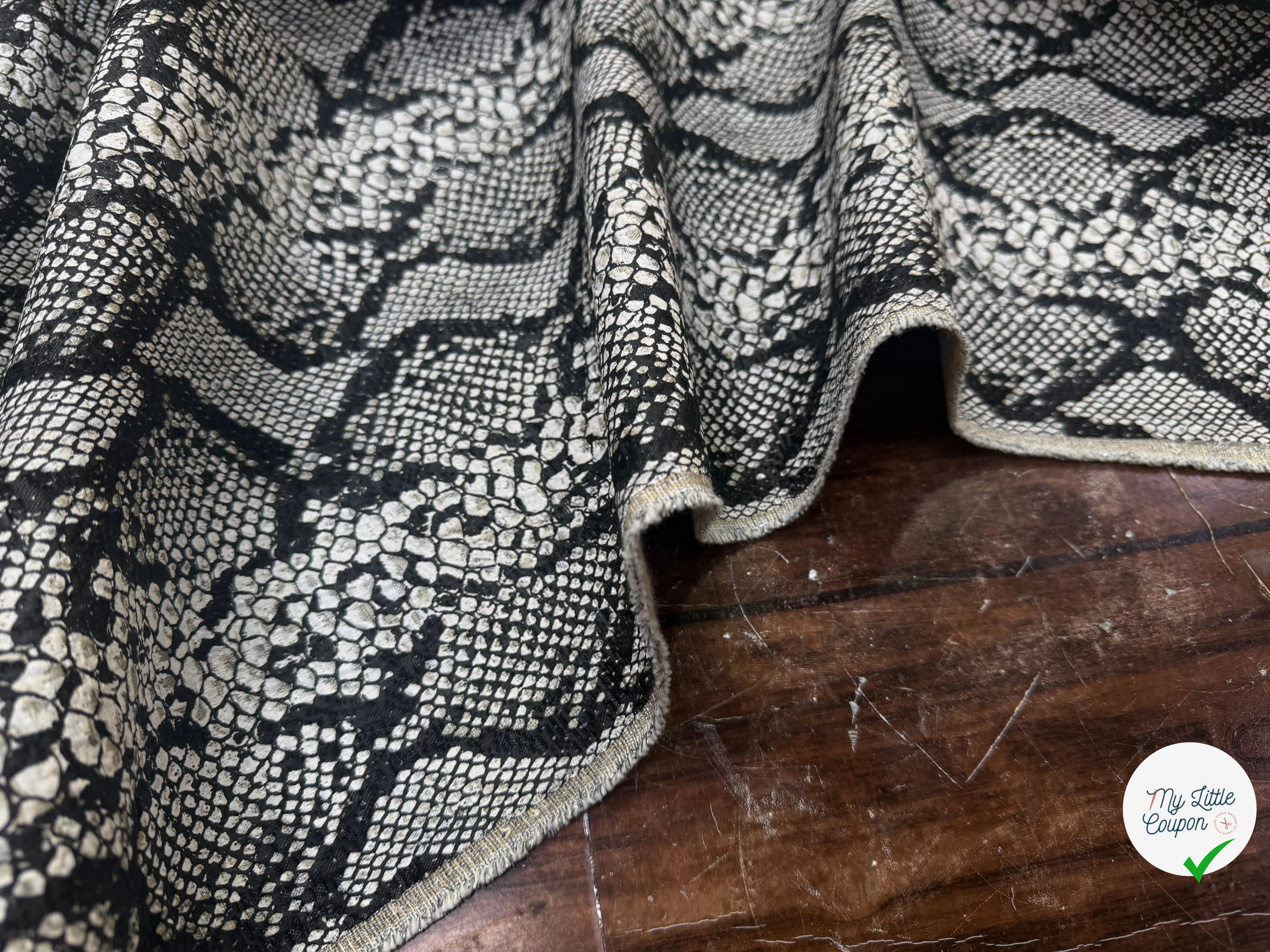 JACQUARD IMITATION PYTHON CLAIR SERPENTE - My Little Coupon