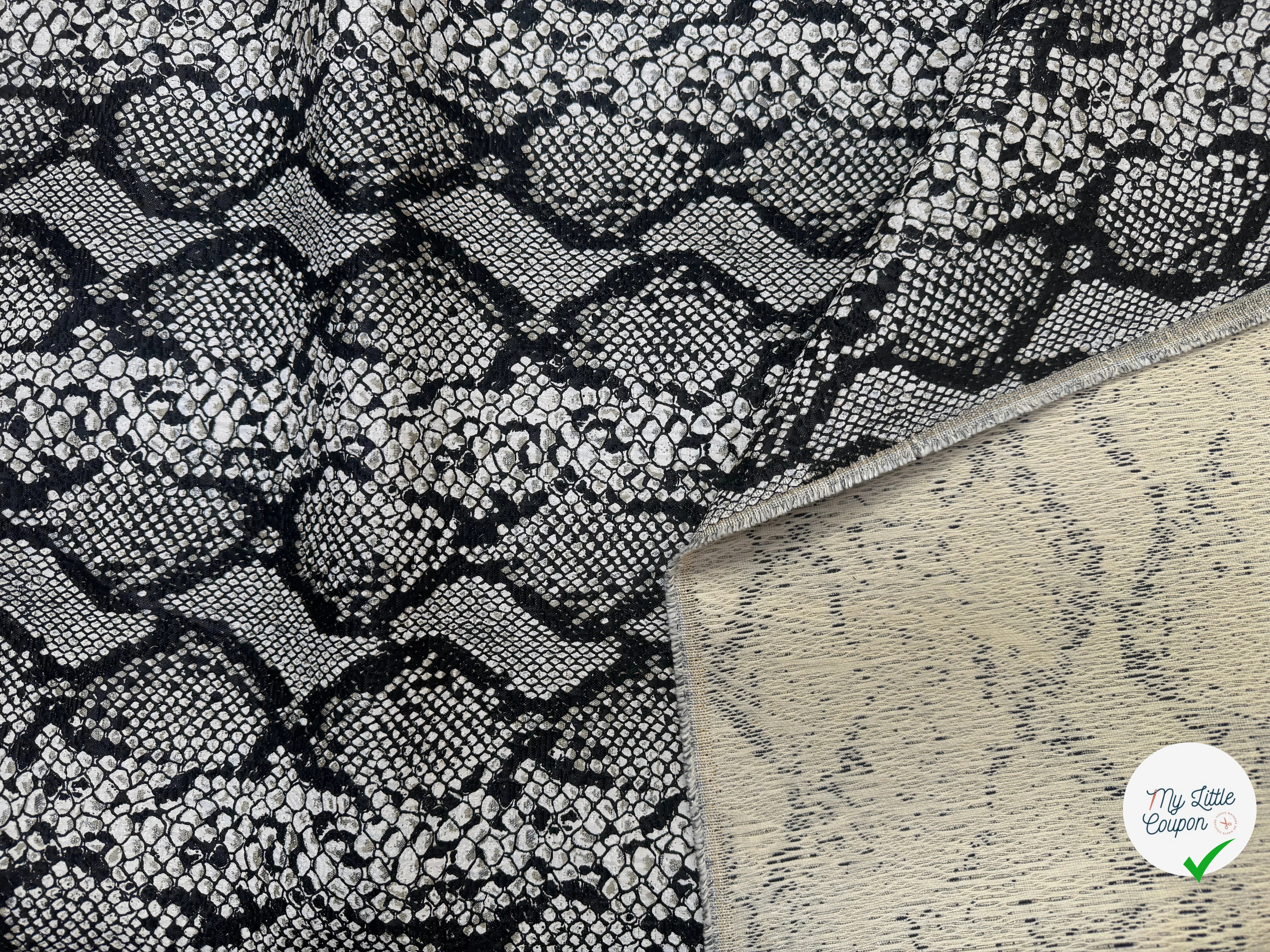 JACQUARD IMITATION PYTHON CLAIR SERPENTE - My Little Coupon