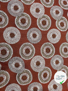 JACQUARD JOJOBA ALLOVER TERRACOTTA 140 CM MADE IN FRANCE 🇫🇷 - My Little Coupon