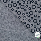 JACQUARD LIN COTON CERCLES DENIM — 55% LIN 45% COTON - My Little Coupon