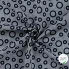 JACQUARD LIN COTON CERCLES DENIM — 55% LIN 45% COTON - My Little Coupon