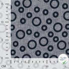 JACQUARD LIN COTON CERCLES DENIM — 55% LIN 45% COTON - My Little Coupon