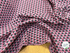 JACQUARD MOTIF STONE ROSE ET GRIS - My Little Coupon
