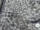 JACQUARD MOTIFS FLORAUX GRIS ET NOIR - My Little Coupon