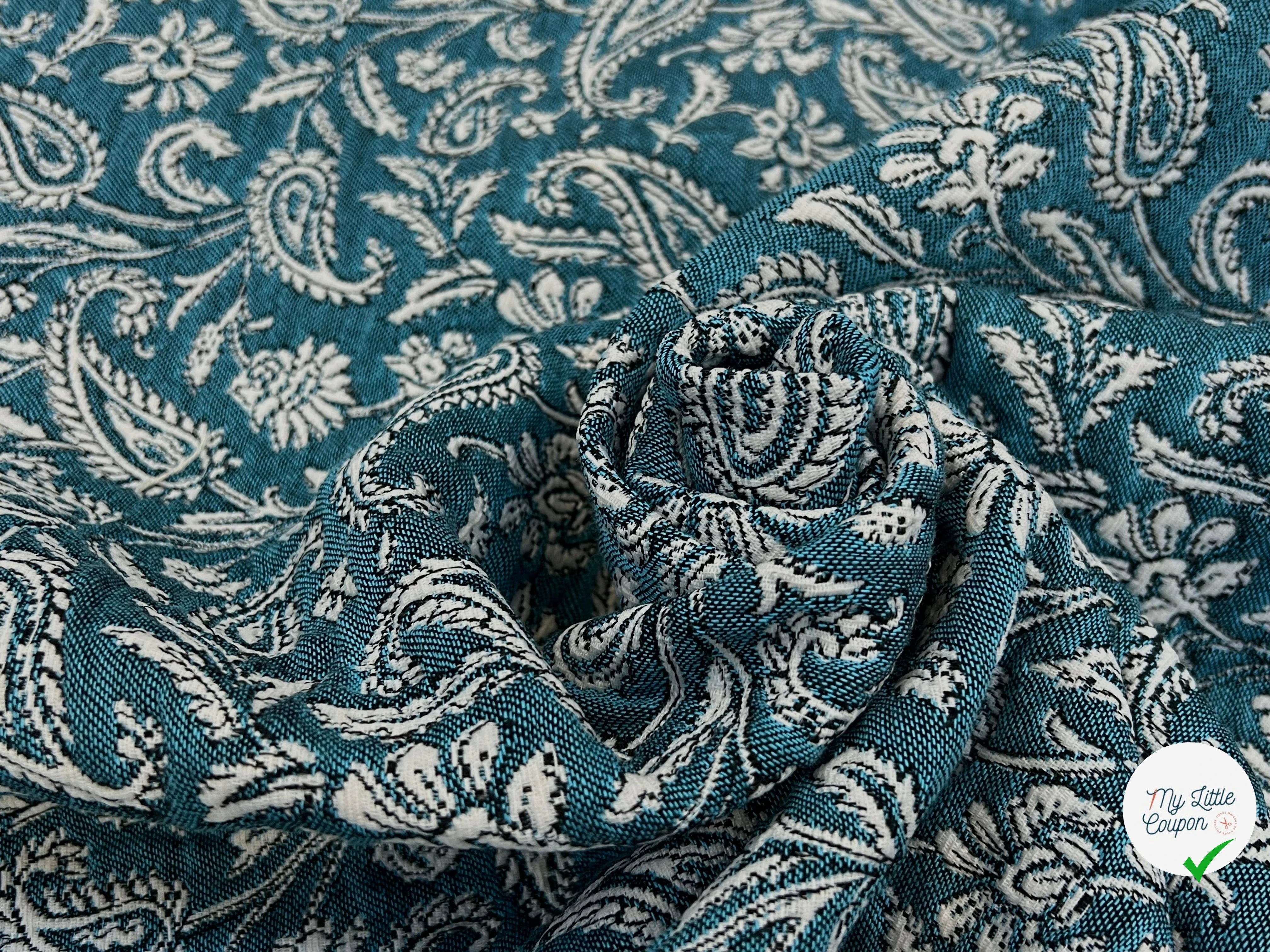 JACQUARD MUMBAI ALLOVER JADE 140 CM - My Little Coupon