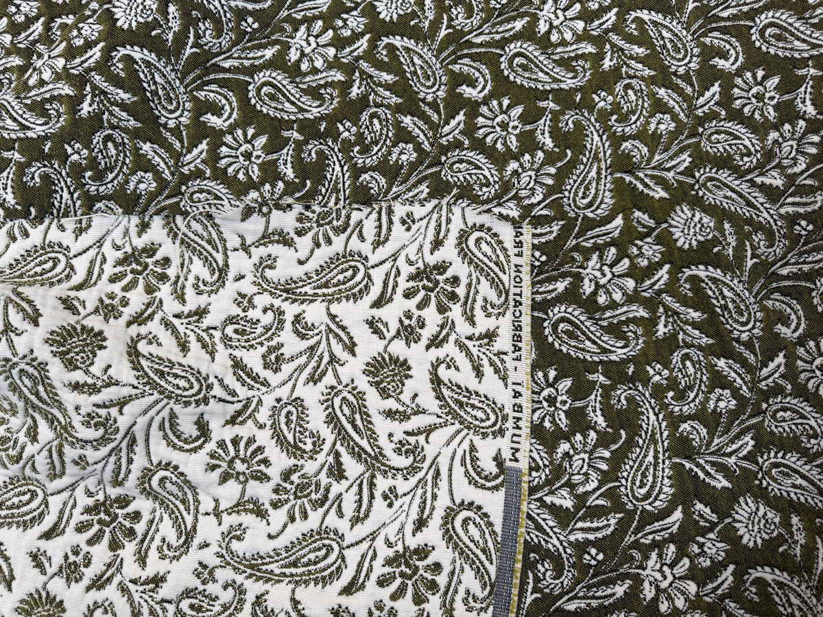 JACQUARD MUMBAI ALLOVER KAKI 140 CM - My Little Coupon