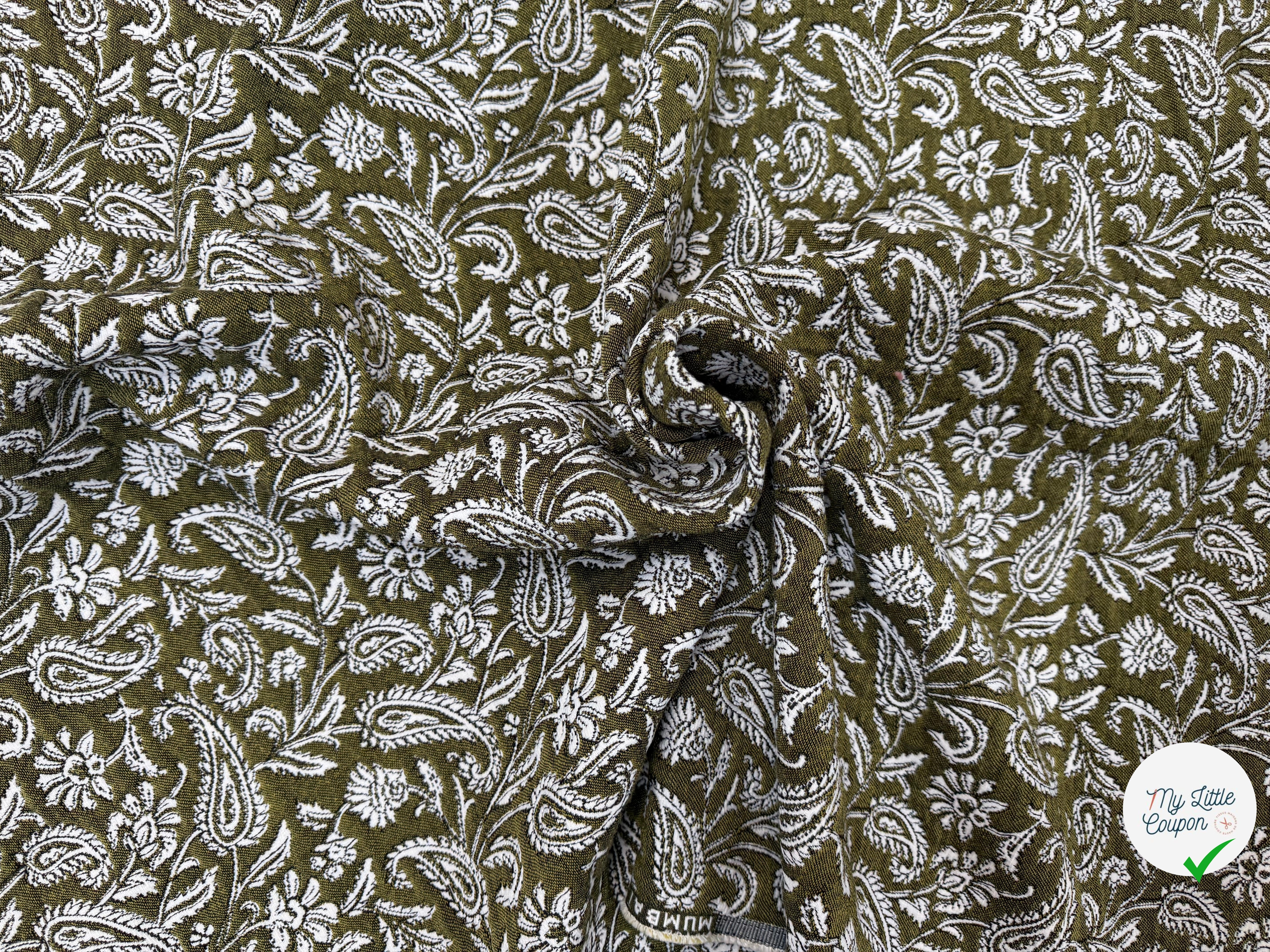 JACQUARD MUMBAI ALLOVER KAKI 140 CM - My Little Coupon