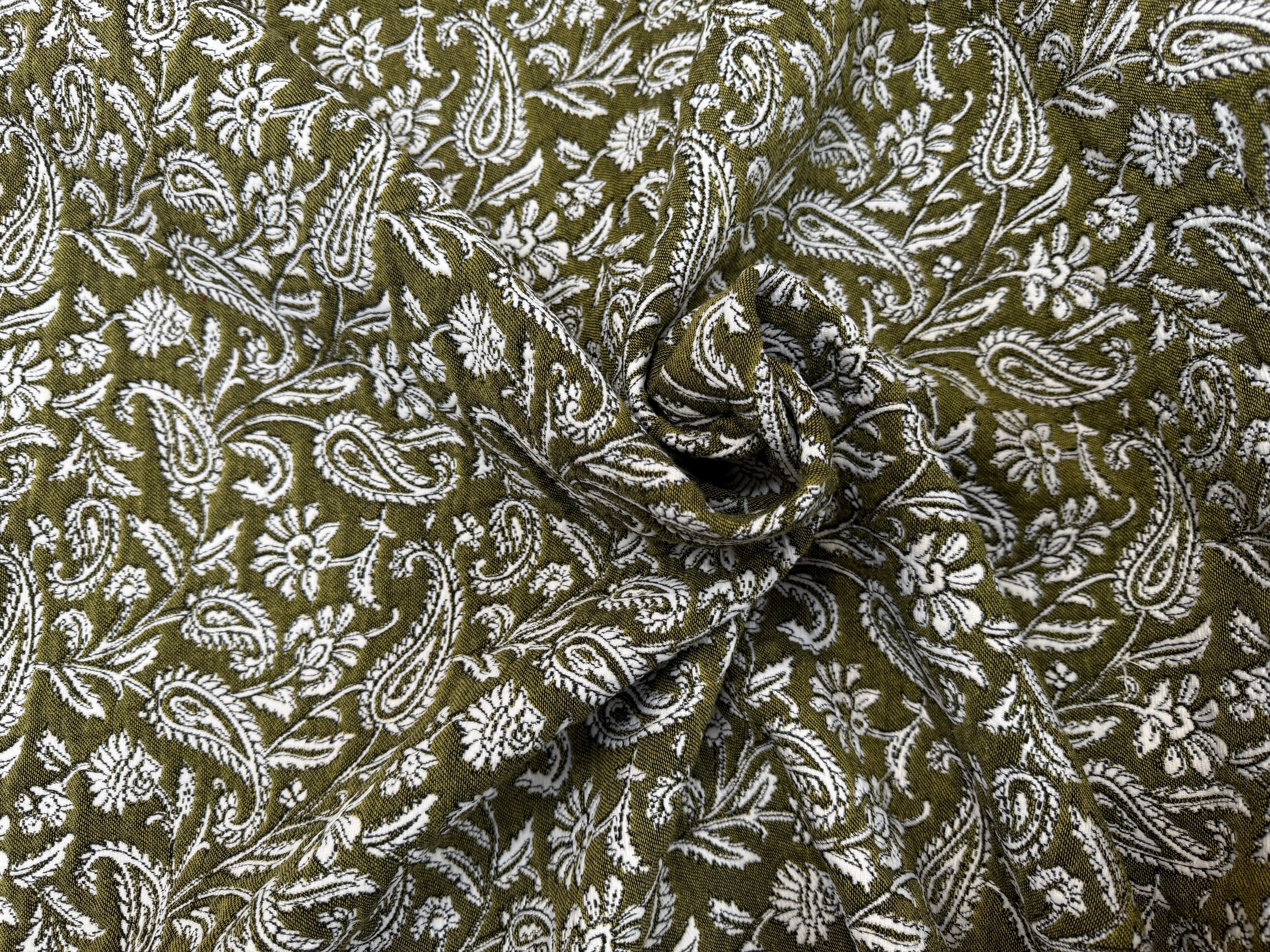 JACQUARD MUMBAI ALLOVER KAKI 140 CM - My Little Coupon
