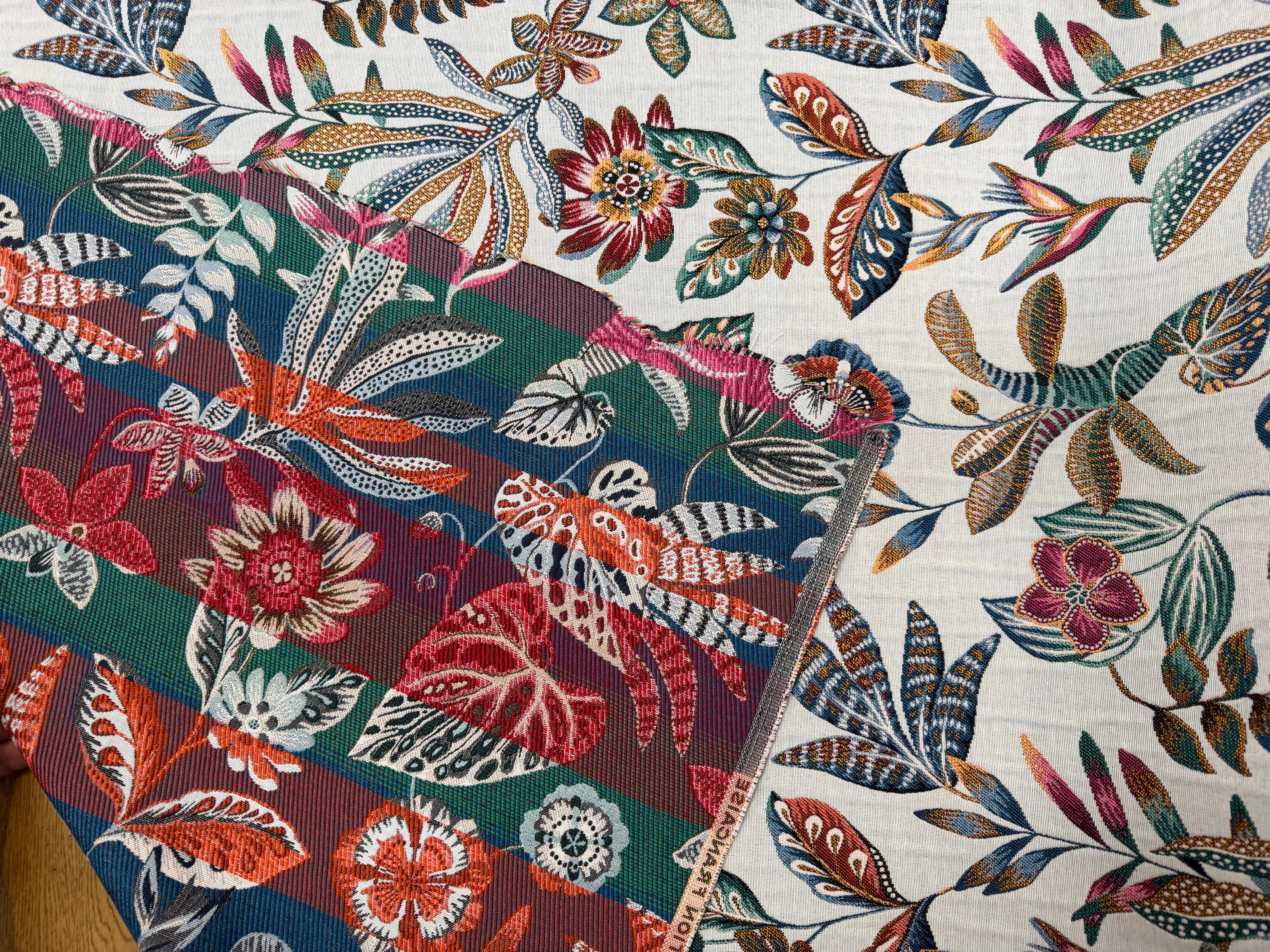 JACQUARD NEROLI ALLOVER BLANC 140 CM - My Little Coupon