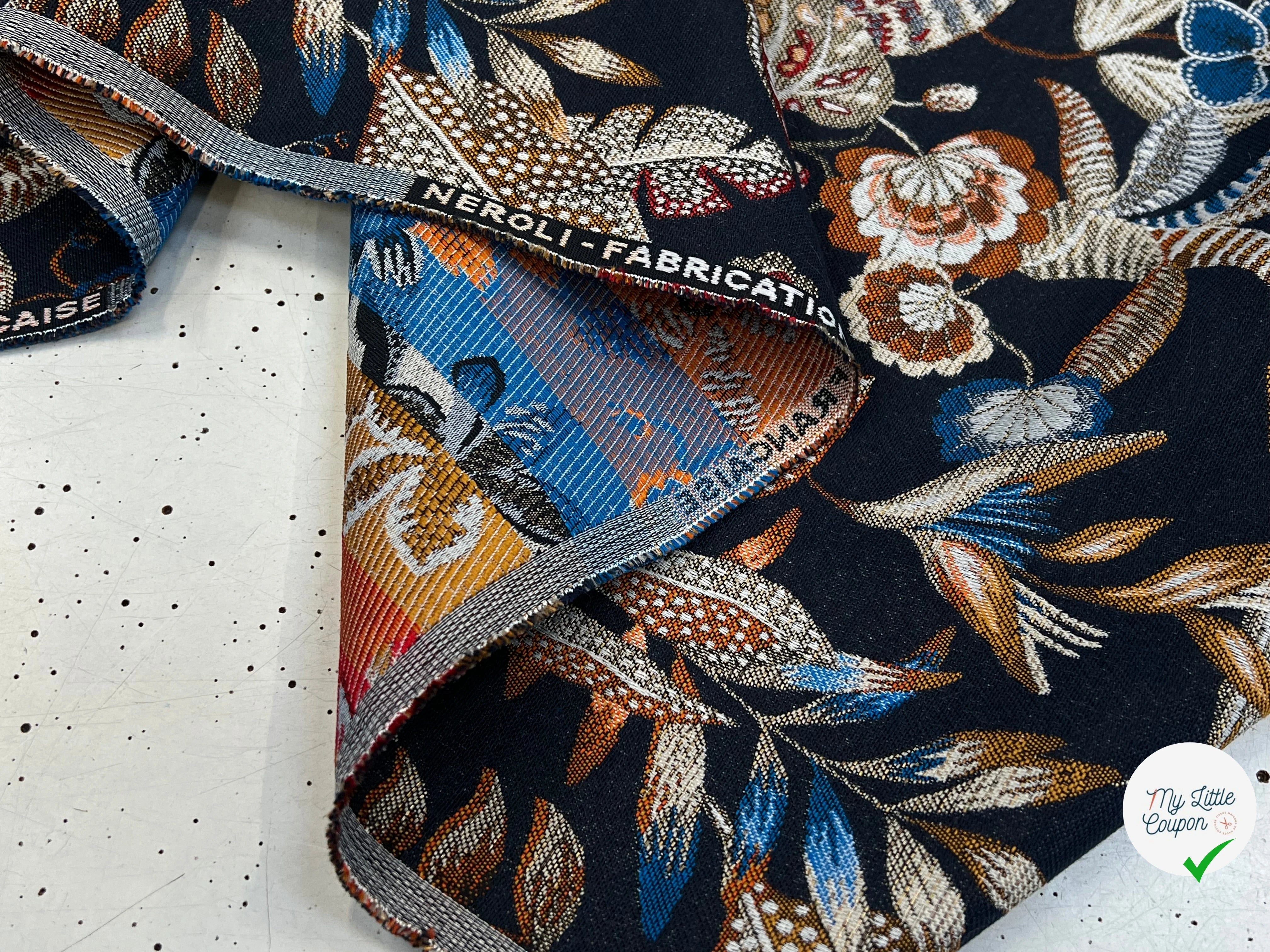 JACQUARD NEROLI ALLOVER NUIT 140 CM - My Little Coupon