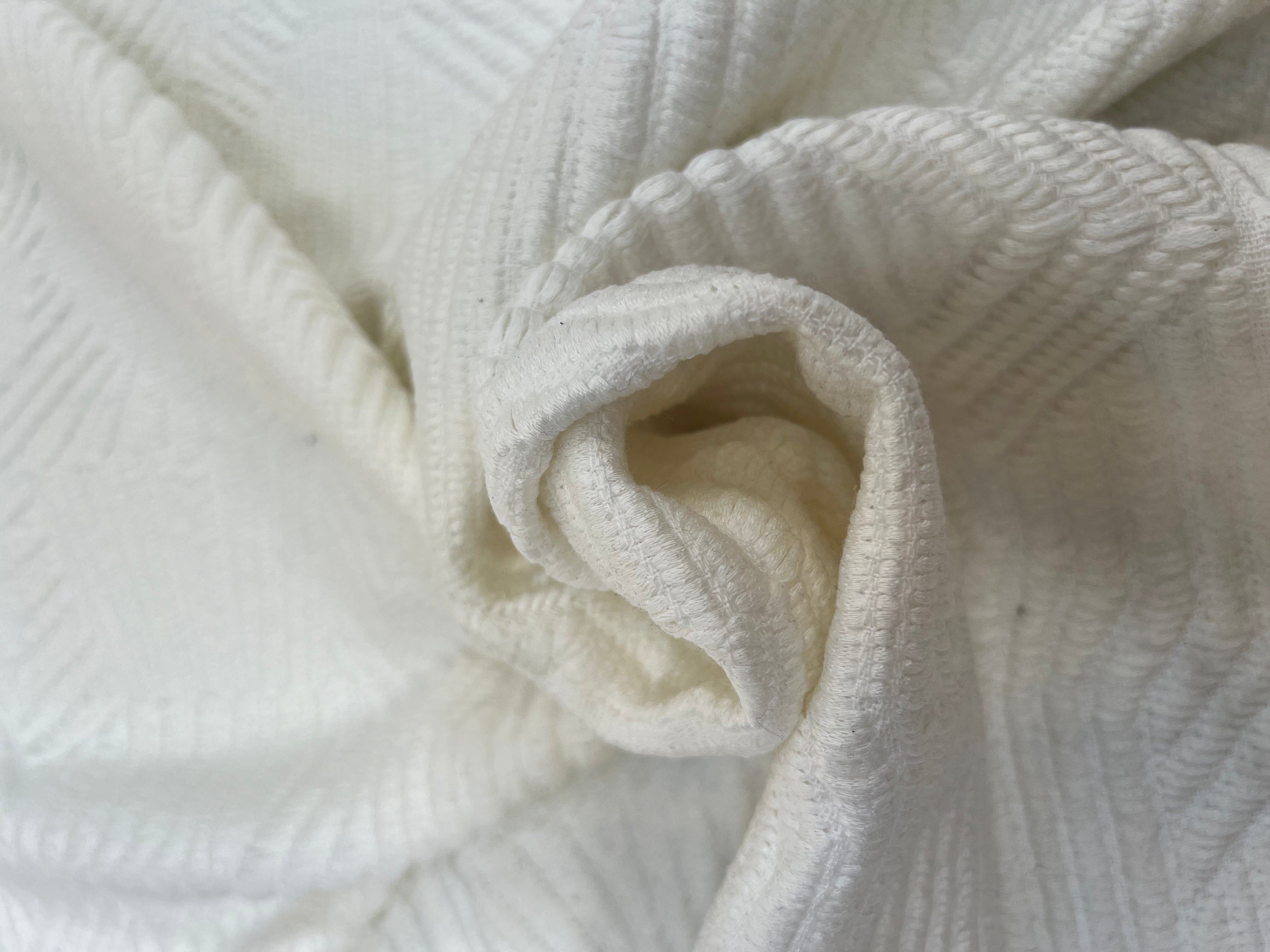JACQUARD OLYMPIE BLANC - My Little Coupon