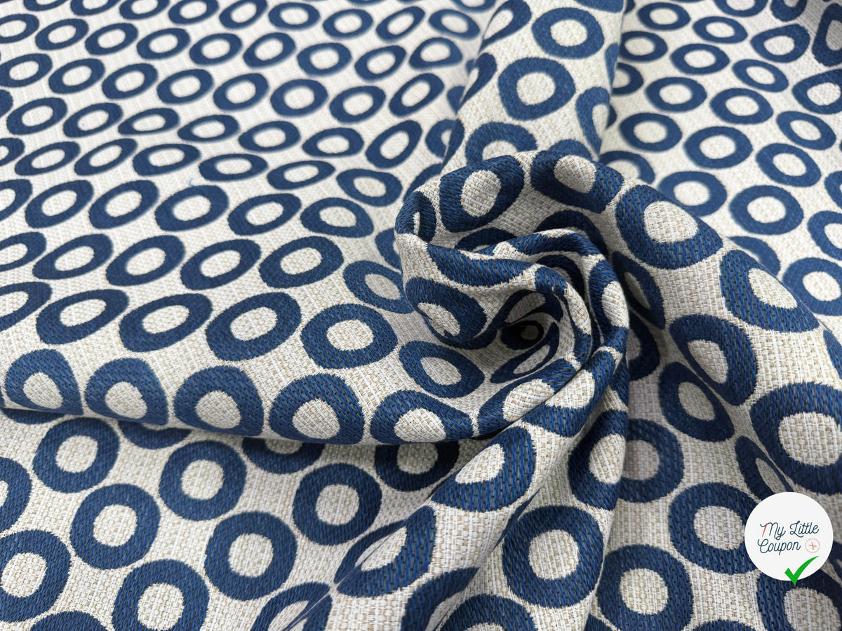 JACQUARD OPALE ALLOVER BLEU 140 CM - My Little Coupon