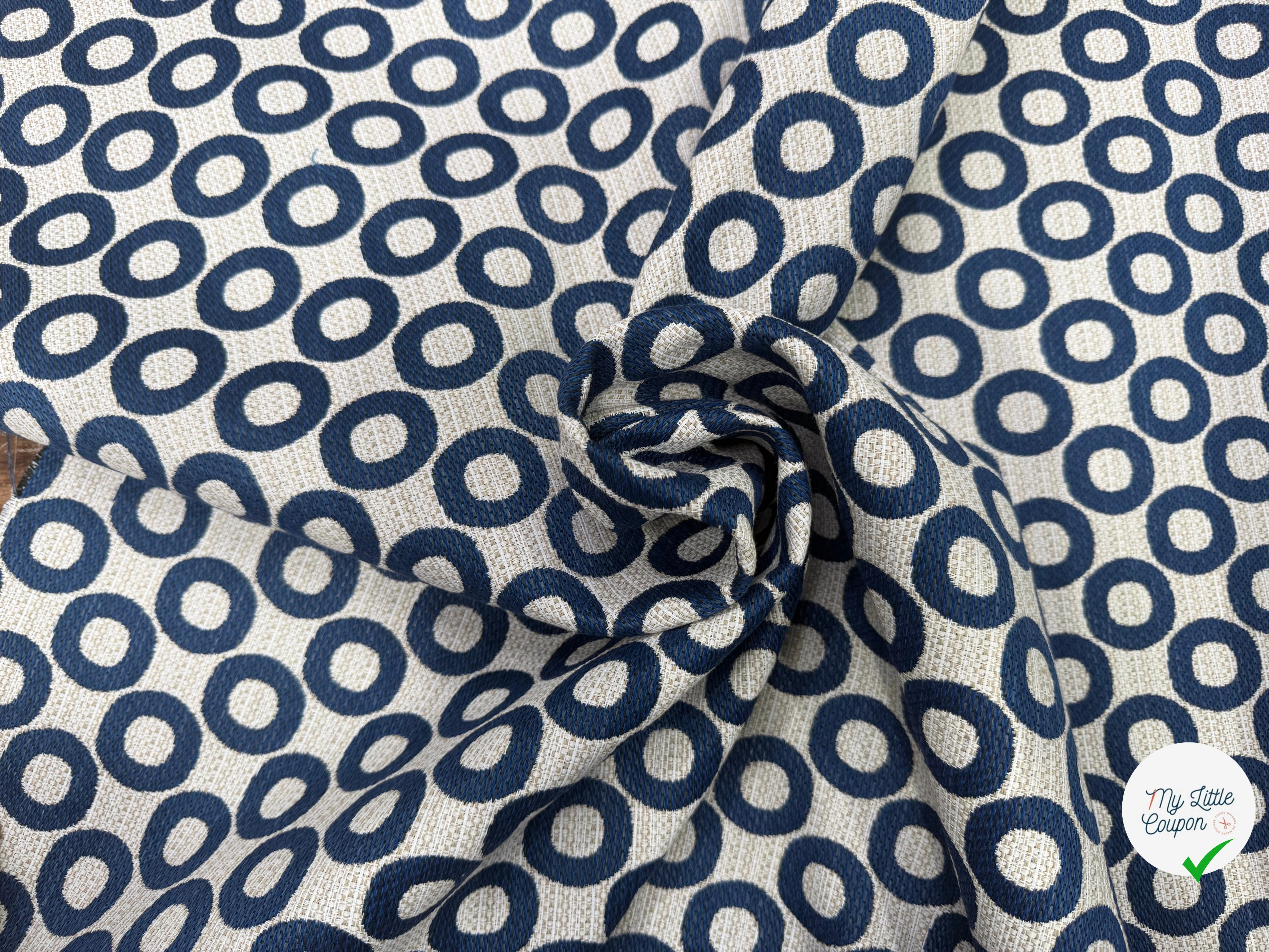 JACQUARD OPALE ALLOVER BLEU 140 CM - My Little Coupon