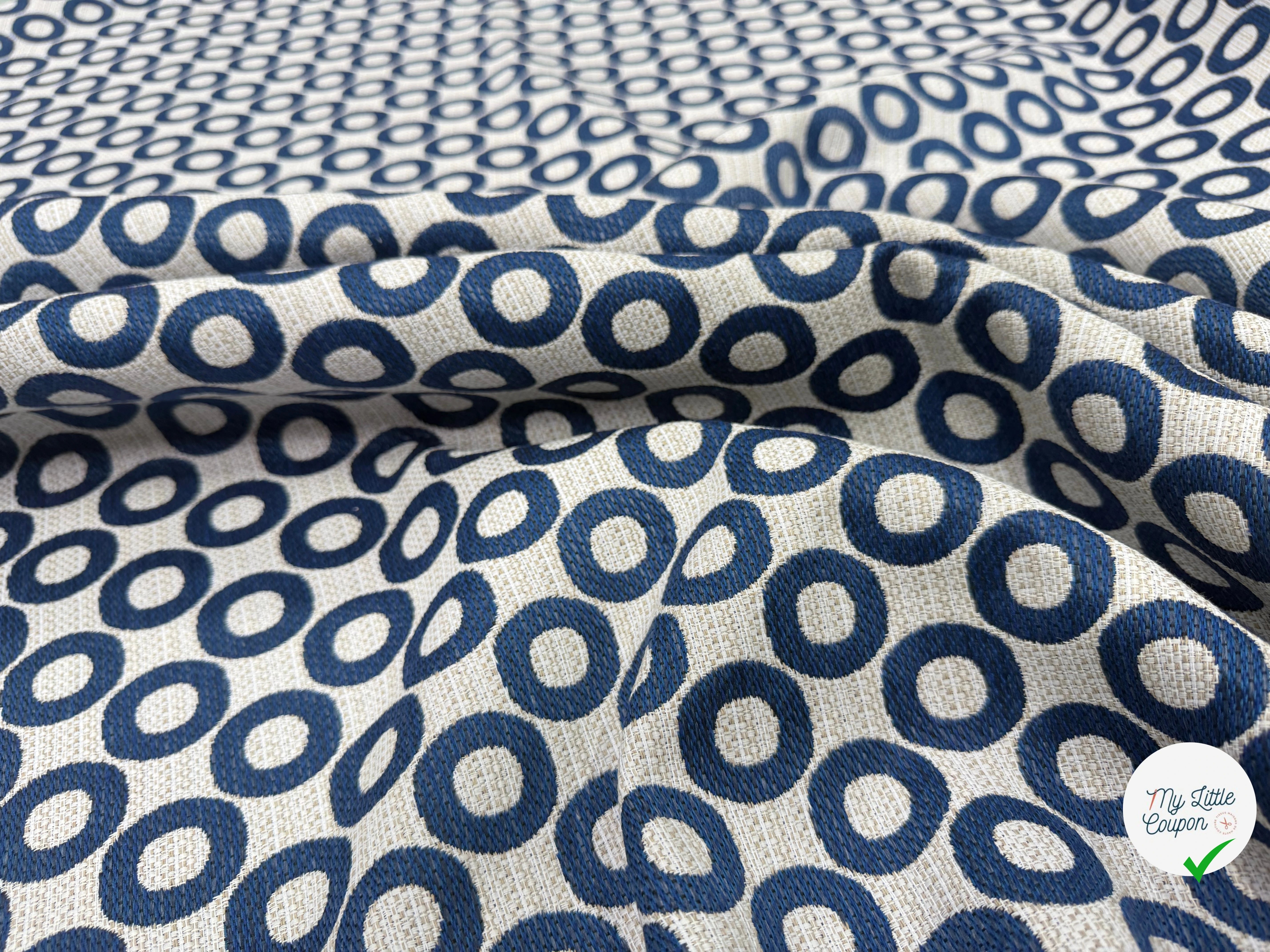 JACQUARD OPALE ALLOVER BLEU 140 CM - My Little Coupon