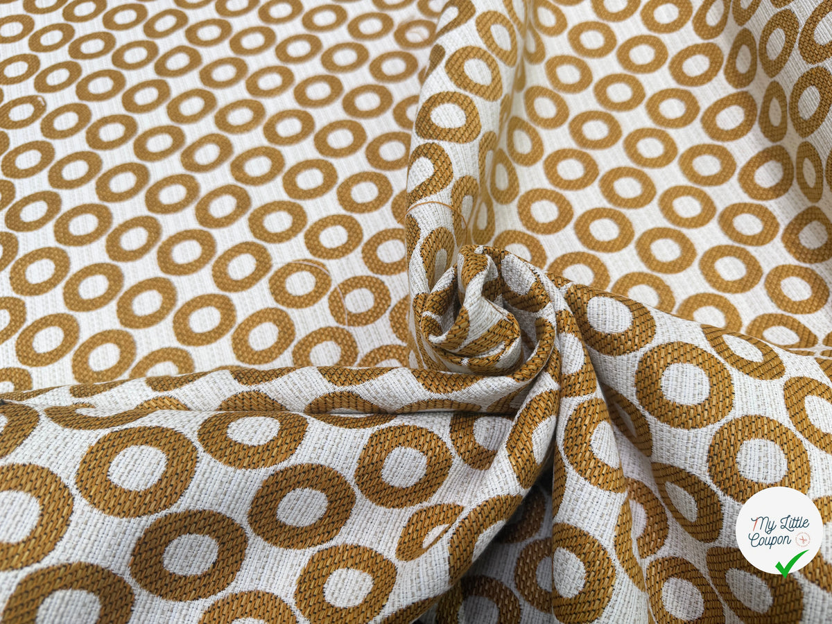 JACQUARD OPALE ALLOVER CURRY 140 CM - My Little Coupon