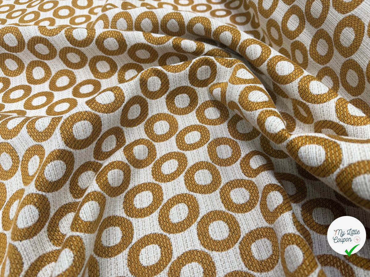 JACQUARD OPALE ALLOVER CURRY 140 CM - My Little Coupon
