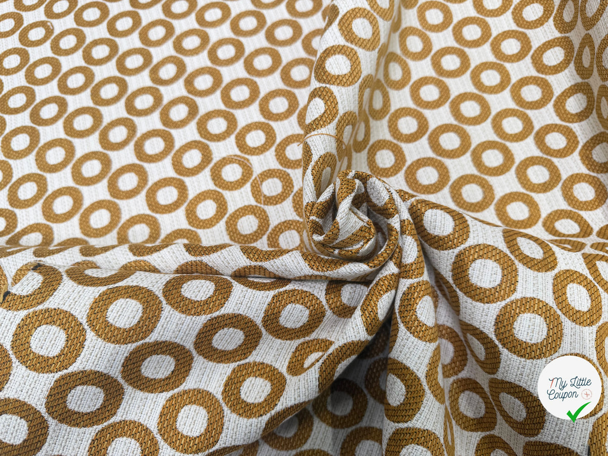 JACQUARD OPALE ALLOVER CURRY 140 CM - My Little Coupon