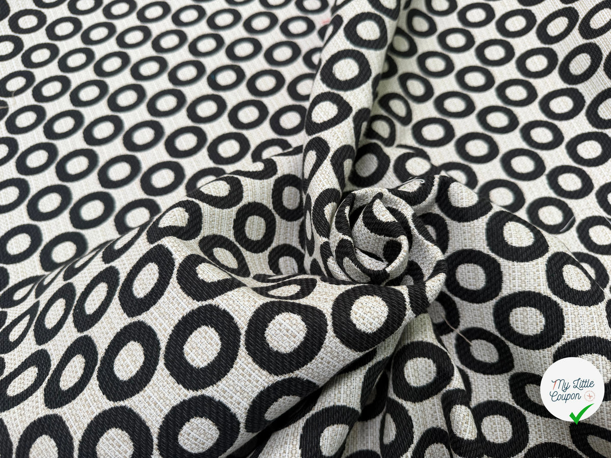 JACQUARD OPALE ALLOVER NOIR 140 CM - My Little Coupon