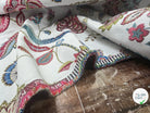 JACQUARD PALAMPORE ALLOVER BLANC 140 CM - My Little Coupon