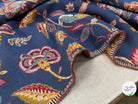 JACQUARD PALAMPORE ALLOVER BLEU 140 CM - My Little Coupon