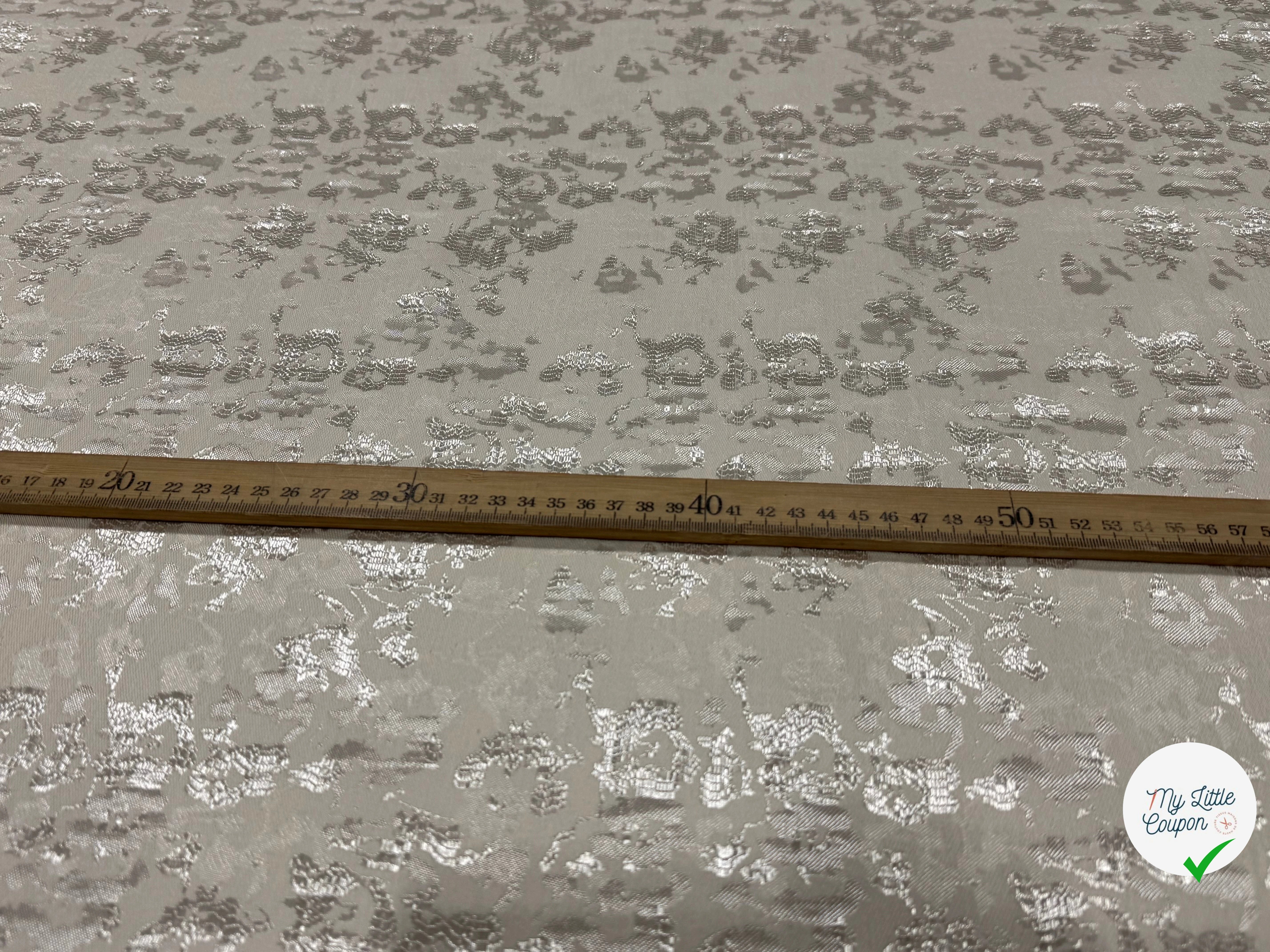 JACQUARD PREMIUM MOTIF ABSTRAIT FOND ÉCRU - My Little Coupon