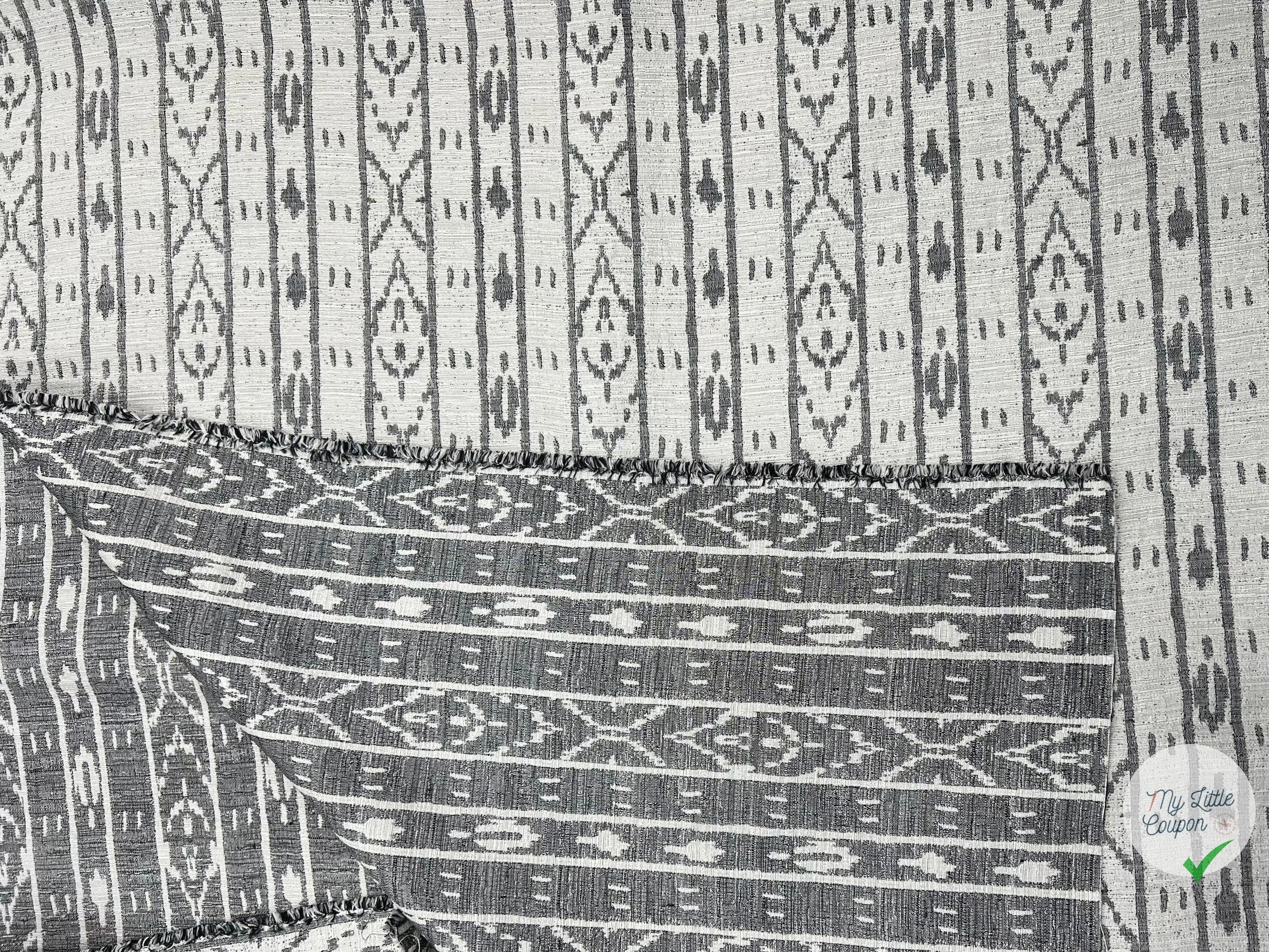 JACQUARD REVERSIBLE ETHNIQUE - My Little Coupon - tissu - coudre