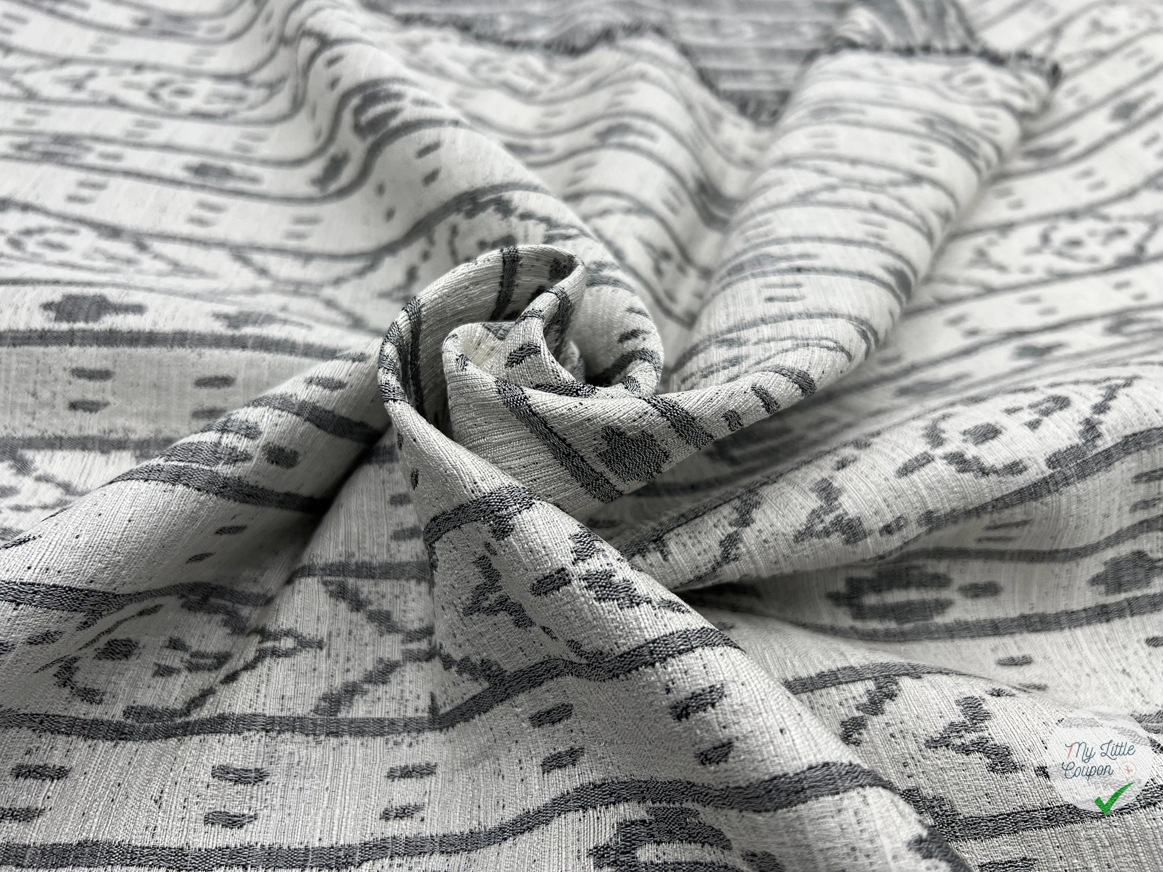 JACQUARD REVERSIBLE ETHNIQUE - My Little Coupon - tissu - coudre