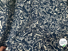 JACQUARD REVERSIBLE FACE BLEU FACE CREME LIONNE - My Little Coupon