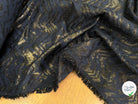 JACQUARD SATINÉ MÉTALLISÉ ZIGZAG SERPENTIN OR ET MARINE ULTRA BEAU - My Little Coupon