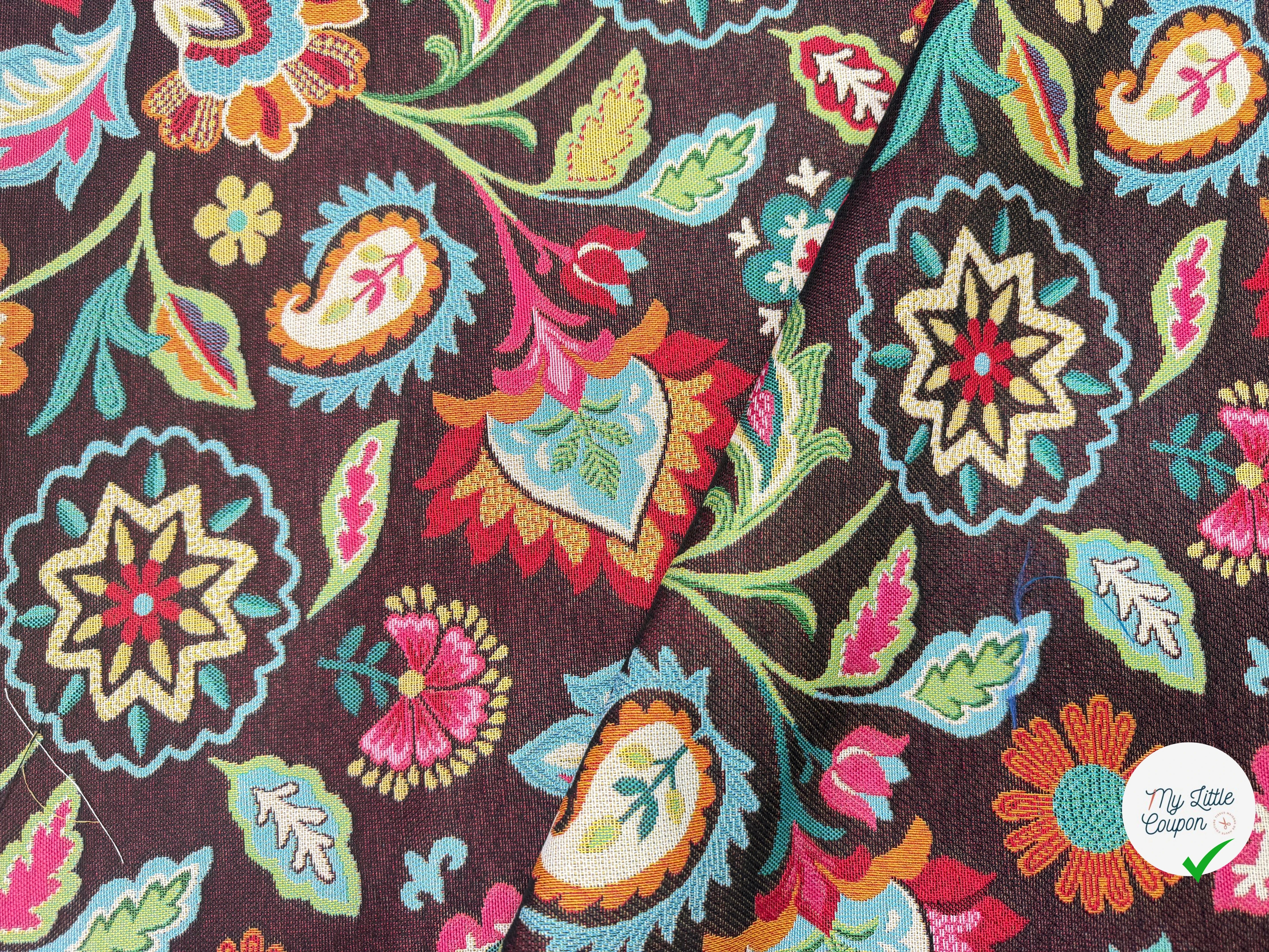 JACQUARD SHAMAN ALLOVER NOIR 160 CM - My Little Coupon