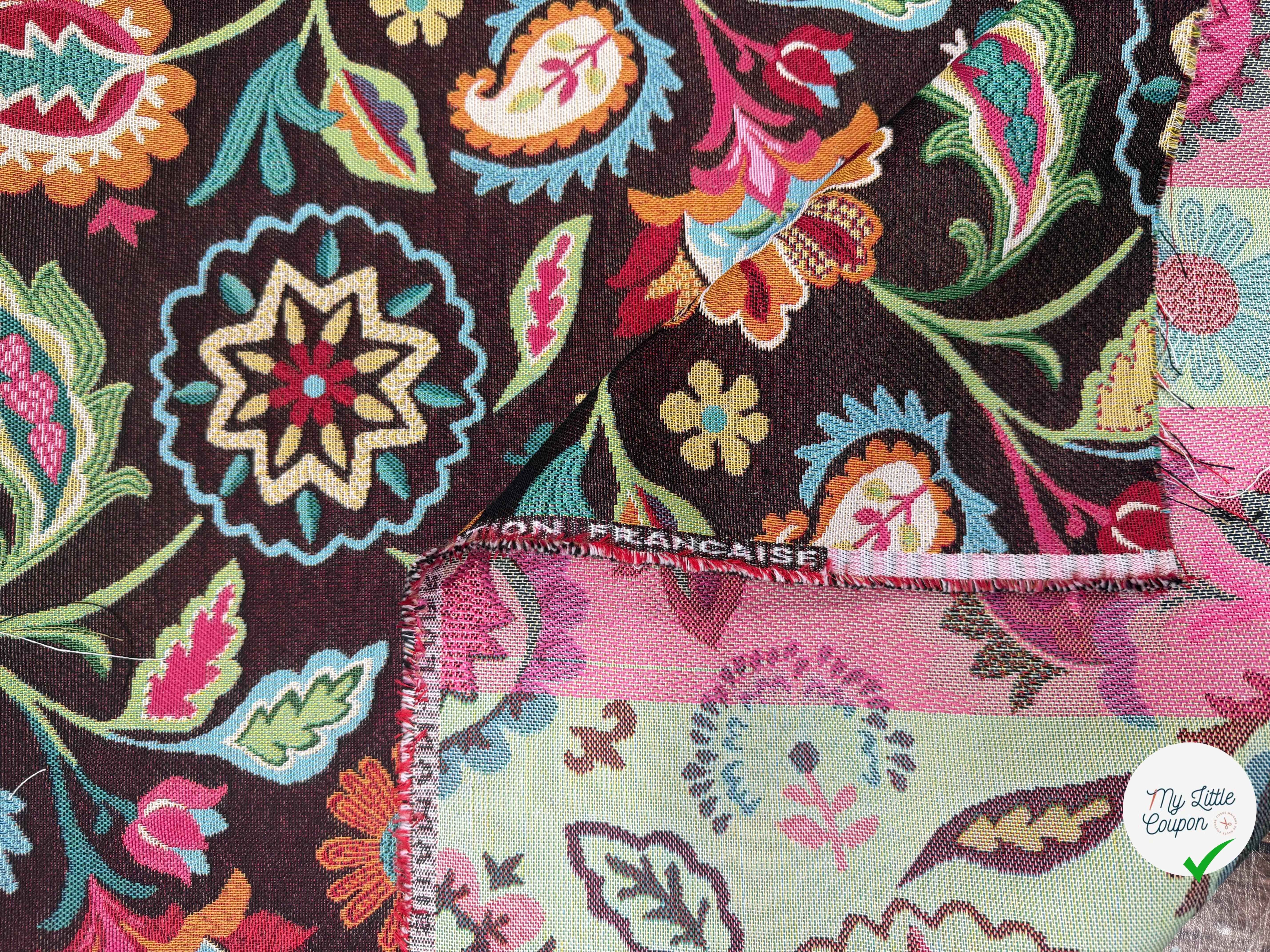 JACQUARD SHAMAN ALLOVER NOIR 160 CM - My Little Coupon