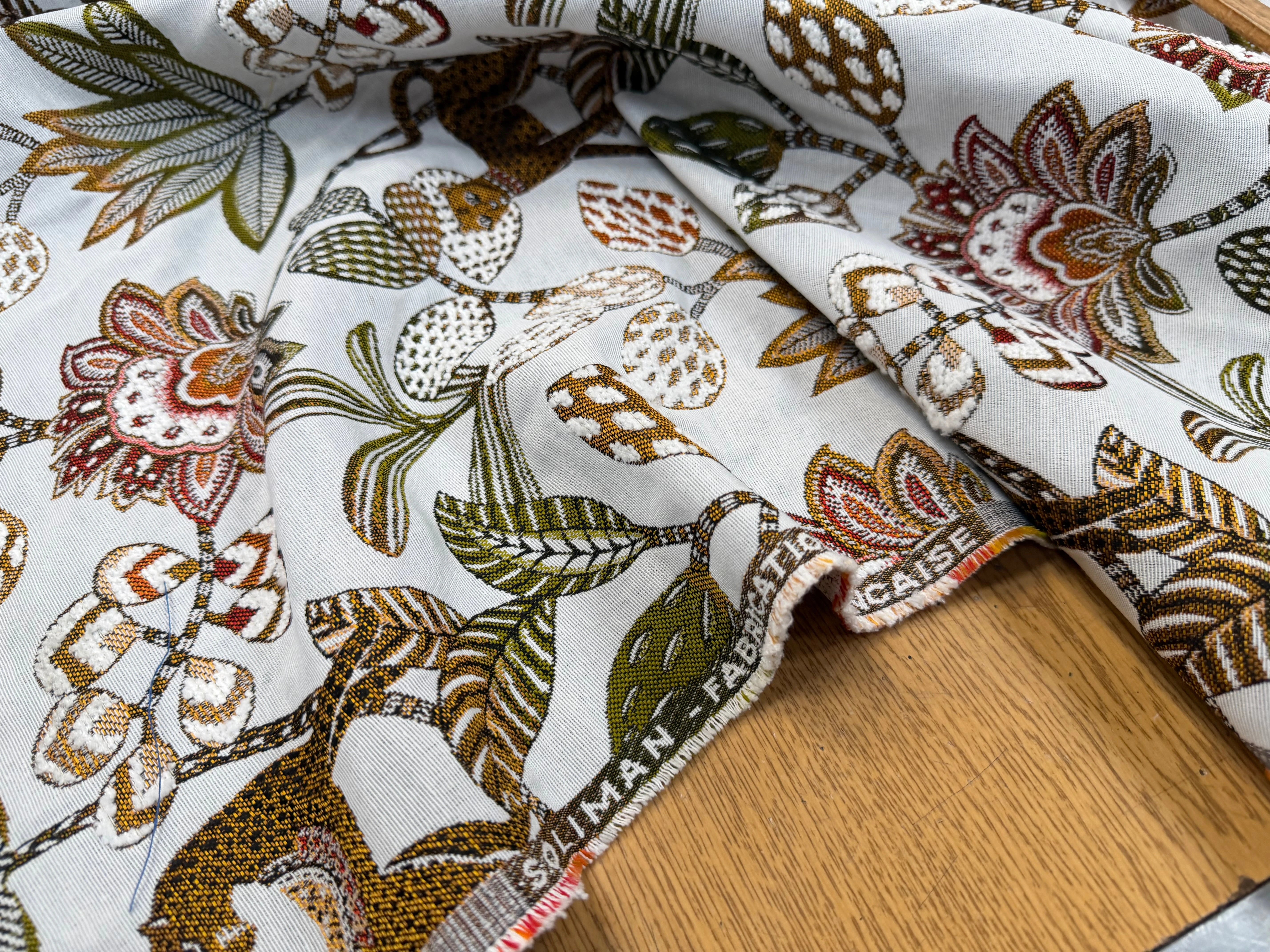 JACQUARD SOLIMAN ALLOVER BLANC 140 CM - My Little Coupon
