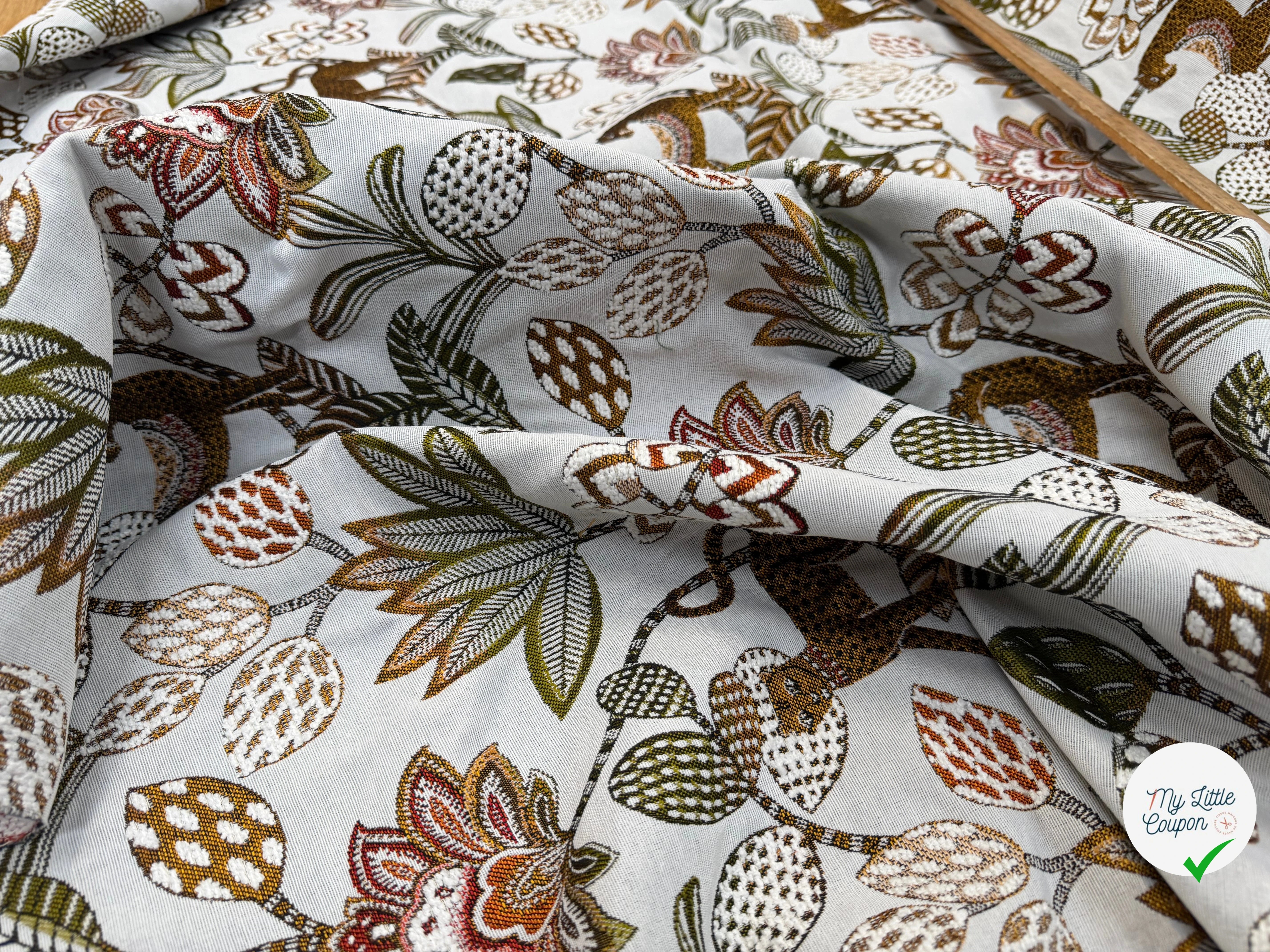 JACQUARD SOLIMAN ALLOVER BLANC 140 CM - My Little Coupon