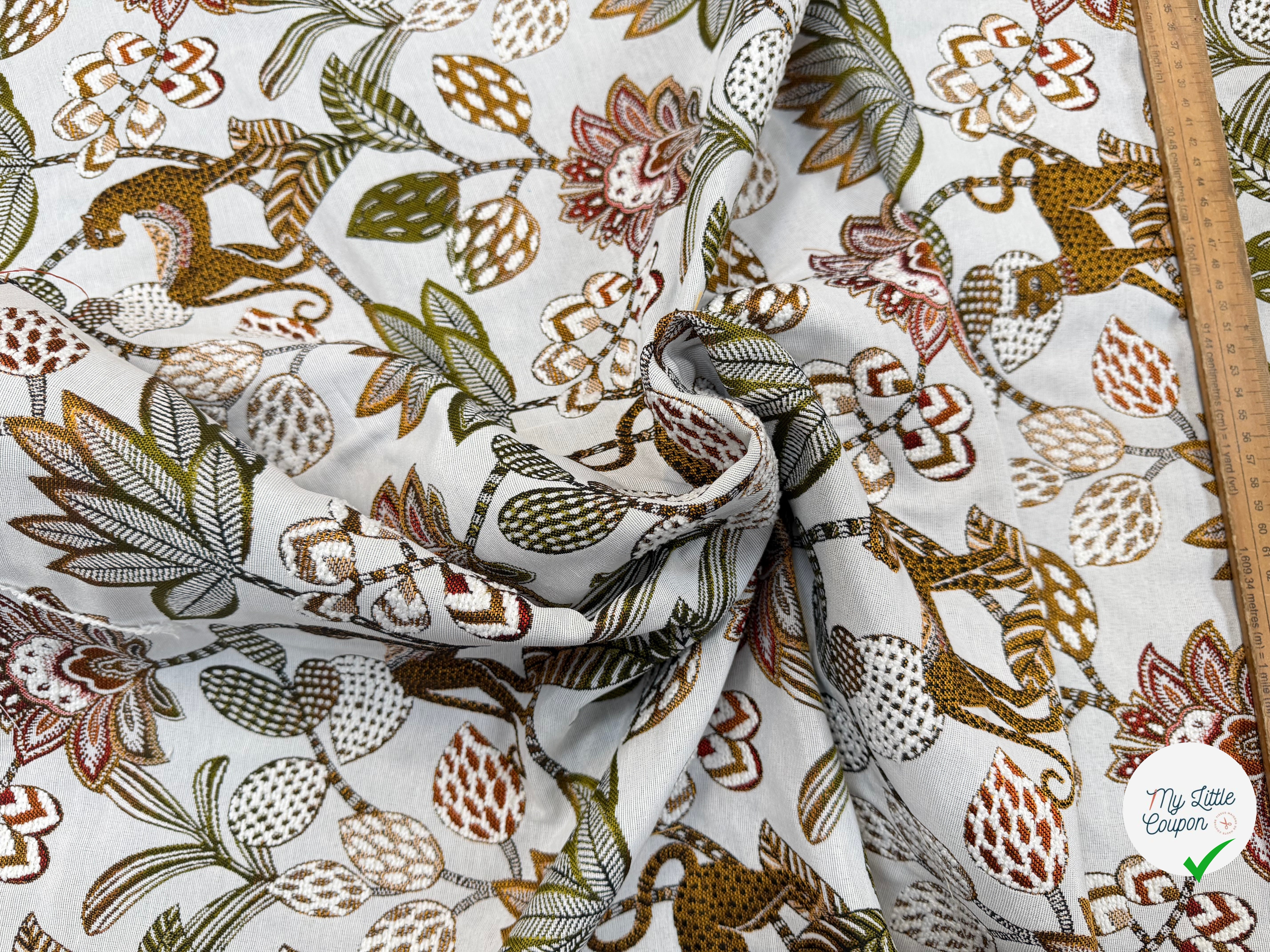 JACQUARD SOLIMAN ALLOVER BLANC 140 CM - My Little Coupon