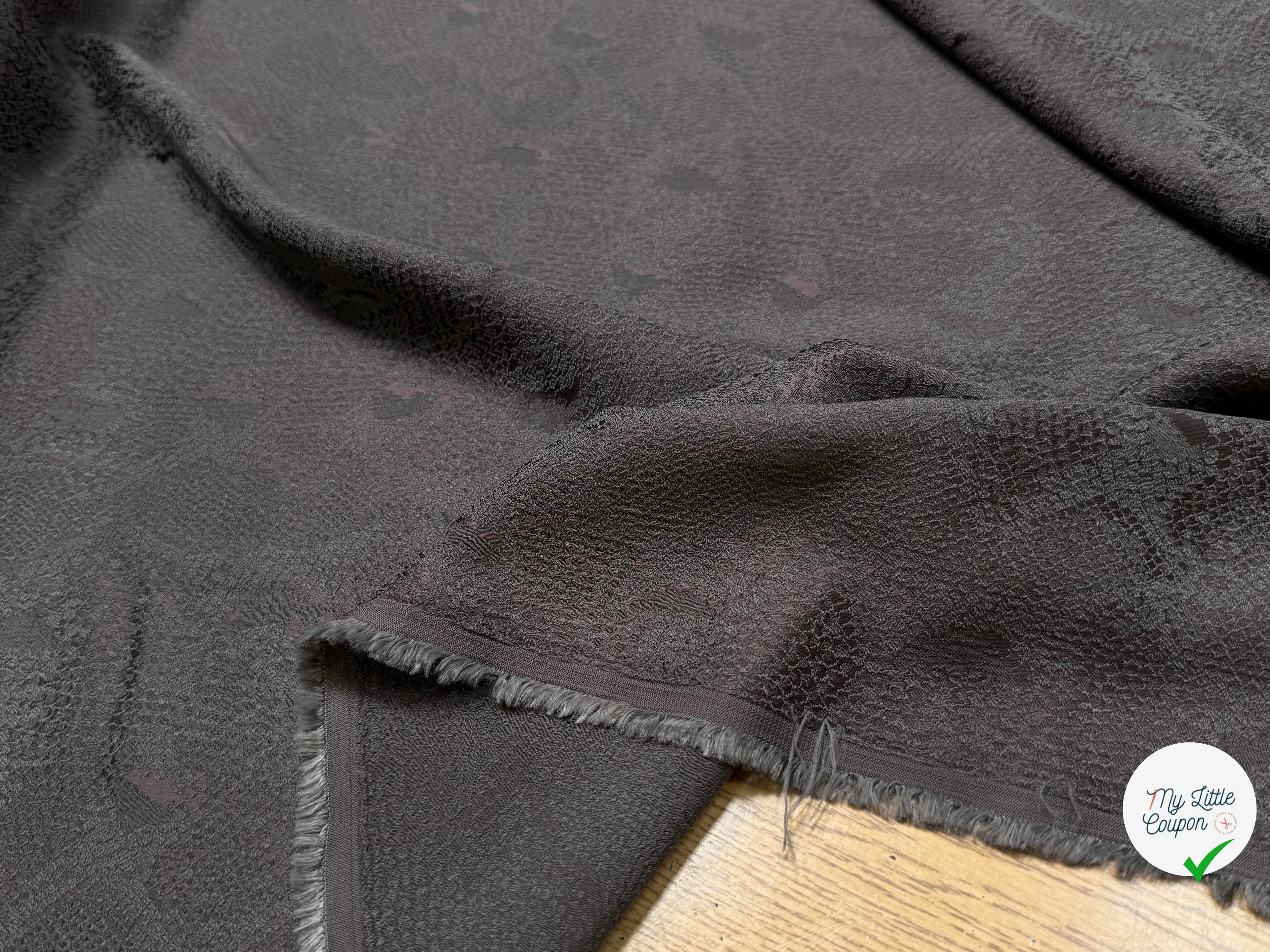 JACQUARD SOUPLE PYTHON GRIS MARRON - My Little Coupon