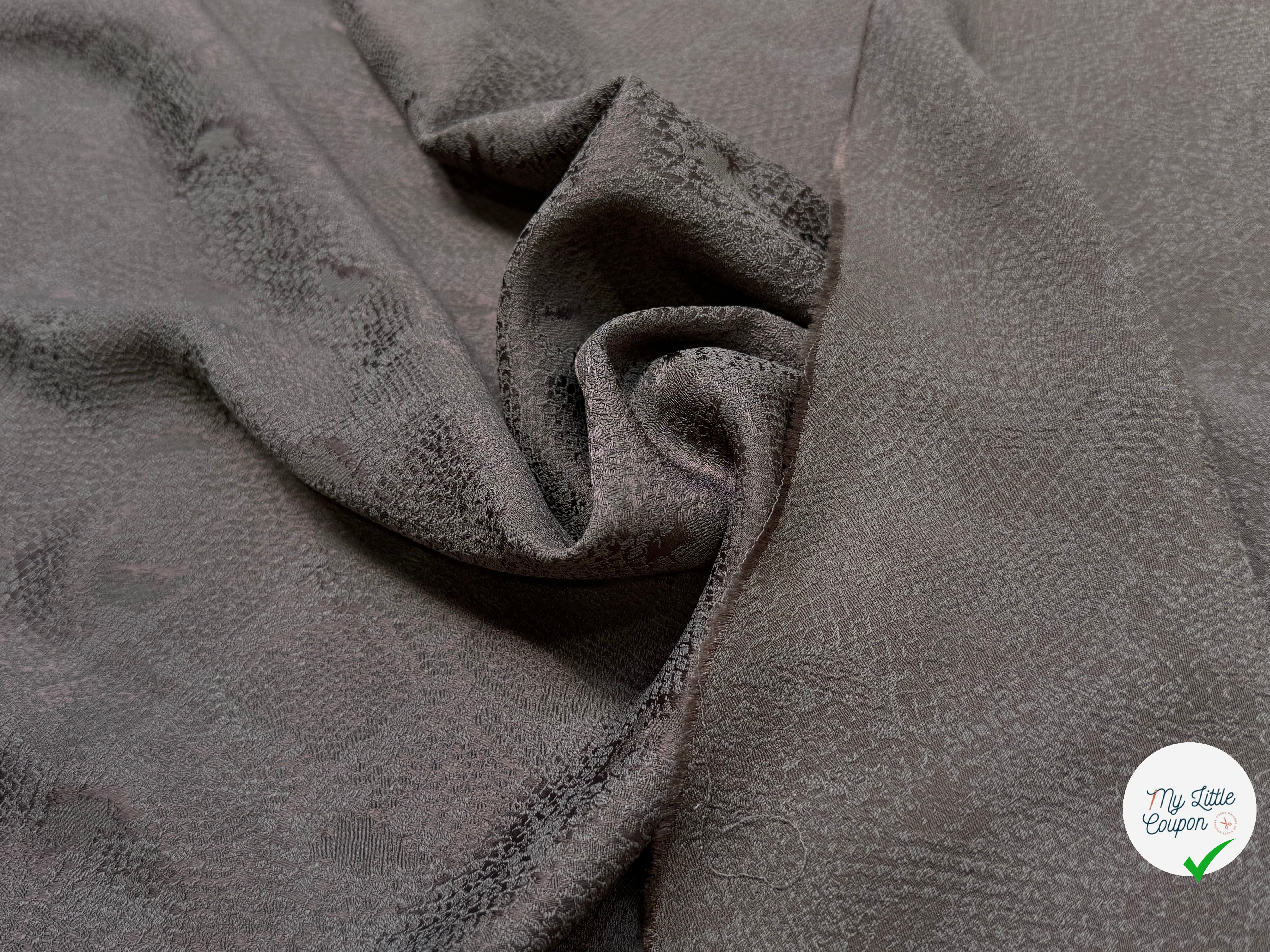 JACQUARD SOUPLE PYTHON GRIS MARRON - My Little Coupon