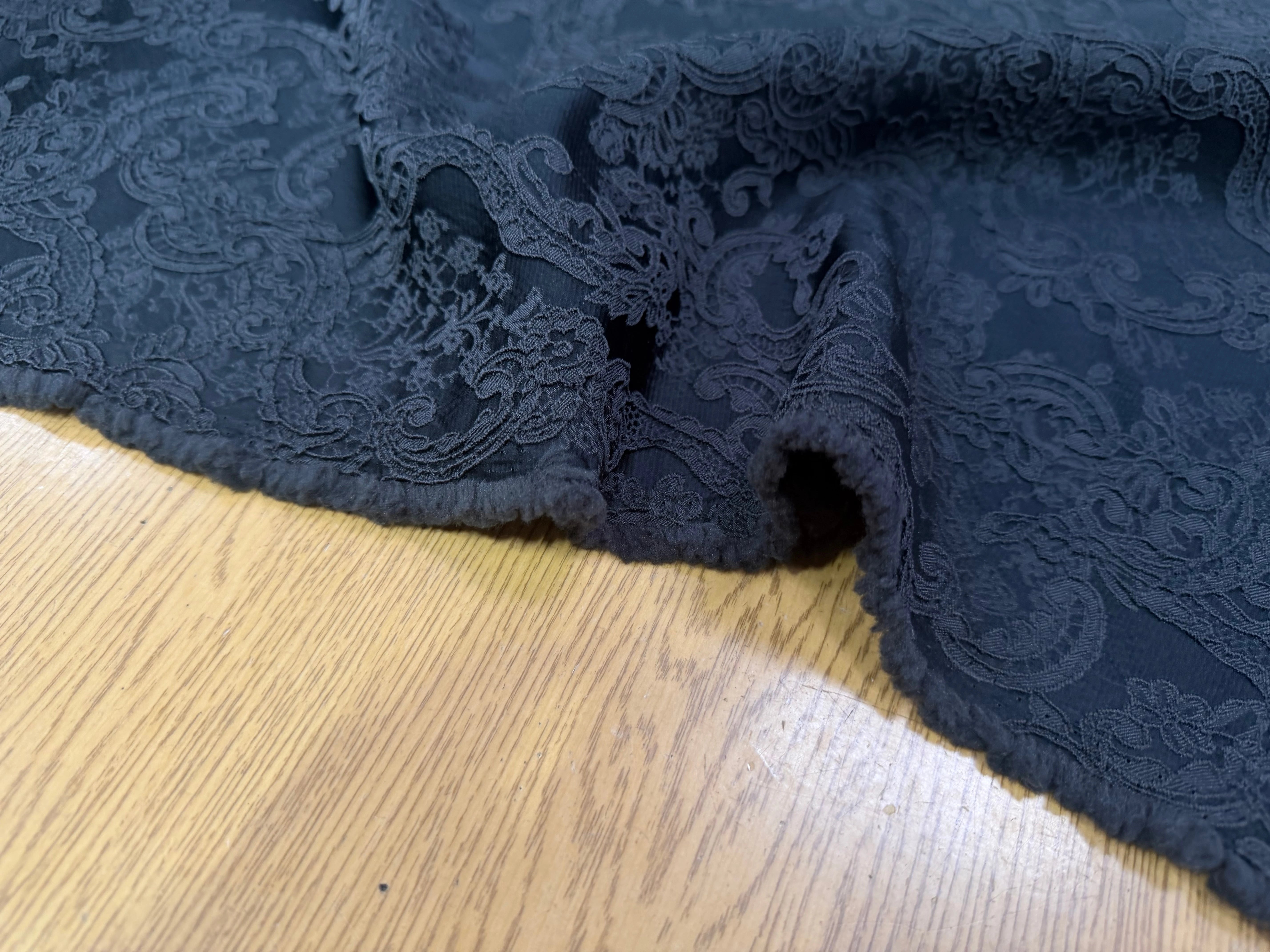 JACQUARD STRETCH CROCHET GRIS ANTHRACTIE - My Little Coupon