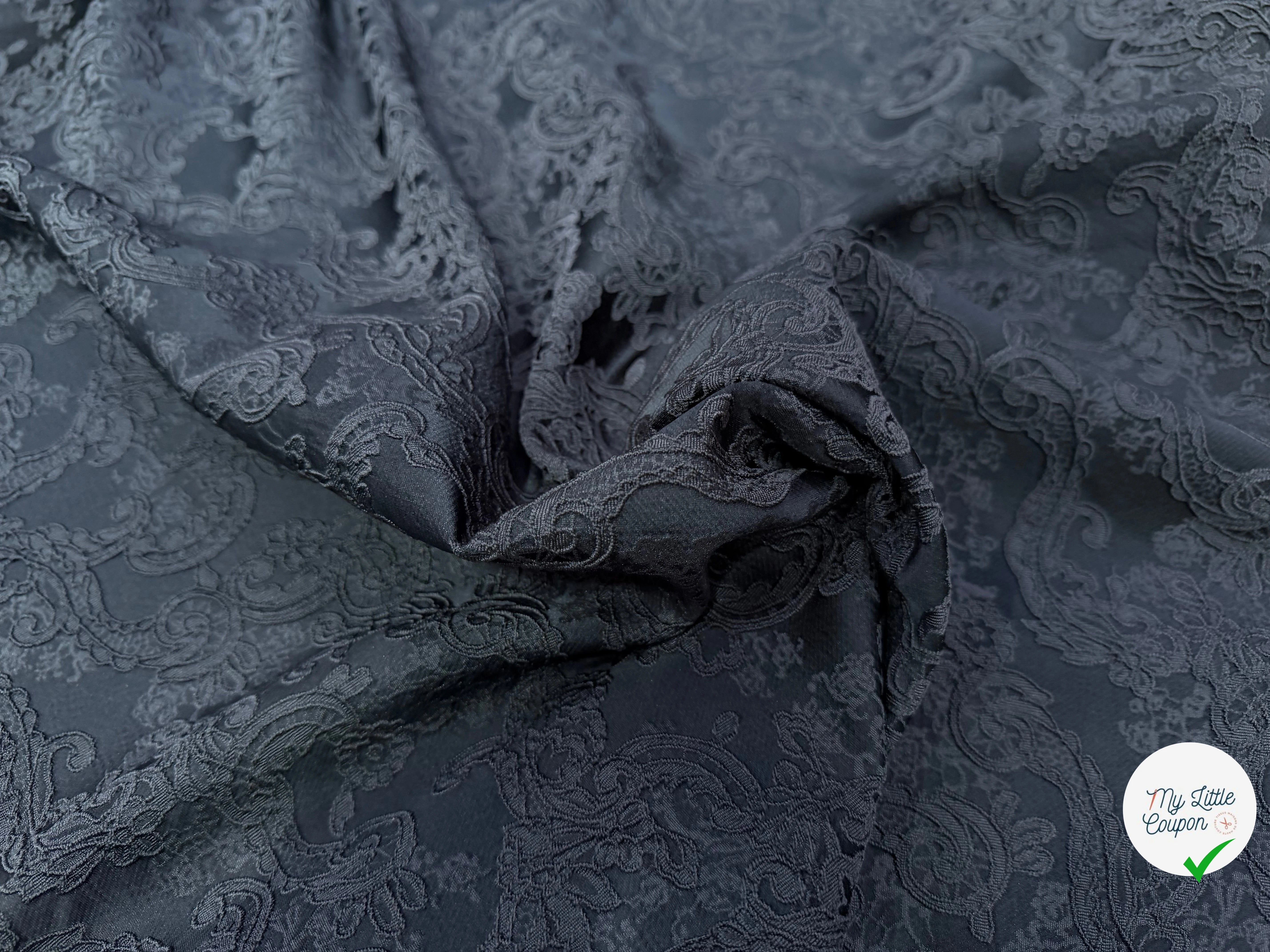 JACQUARD STRETCH CROCHET GRIS ANTHRACTIE - My Little Coupon