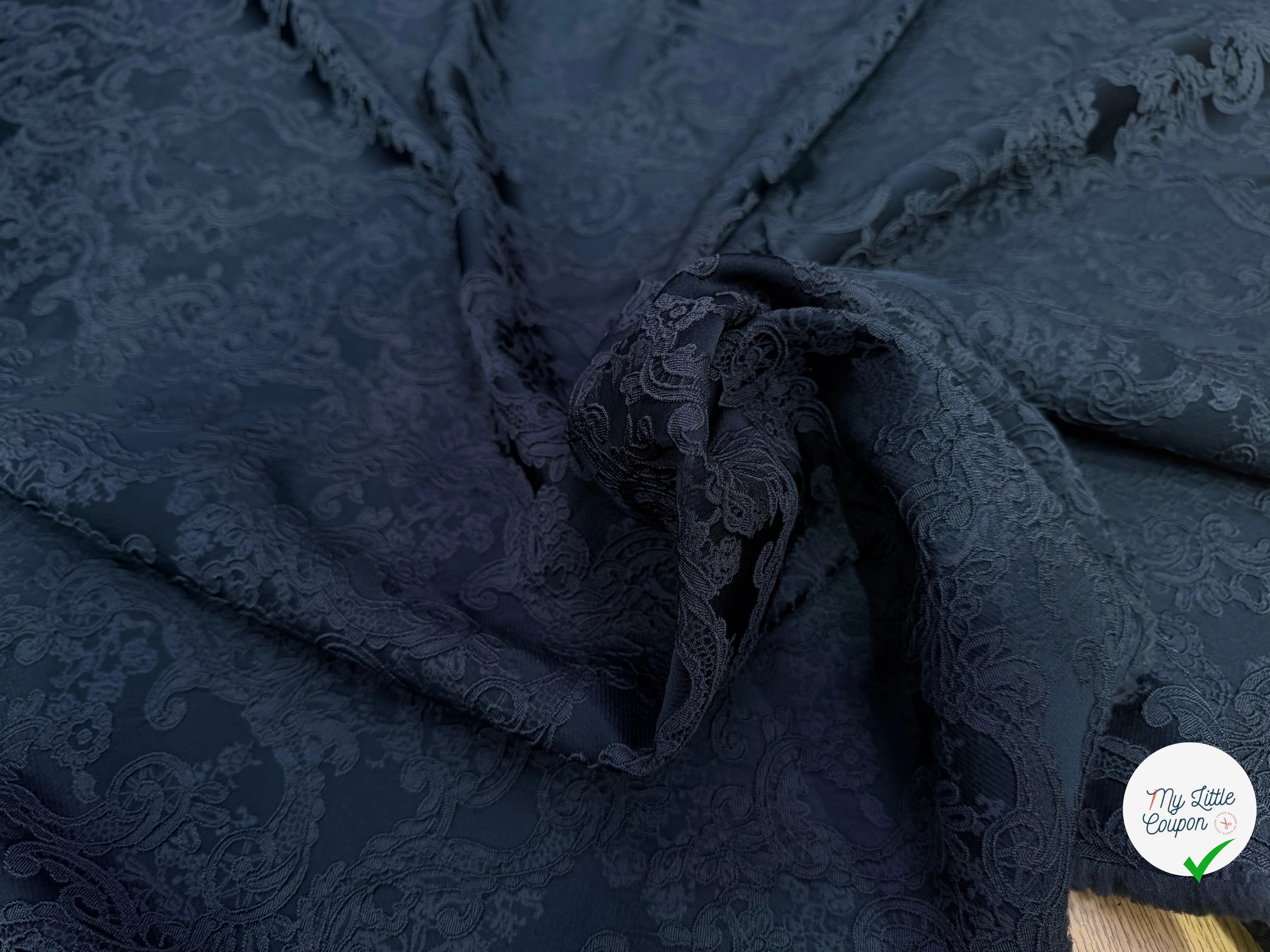 JACQUARD STRETCH CROCHET GRIS ANTHRACTIE - My Little Coupon