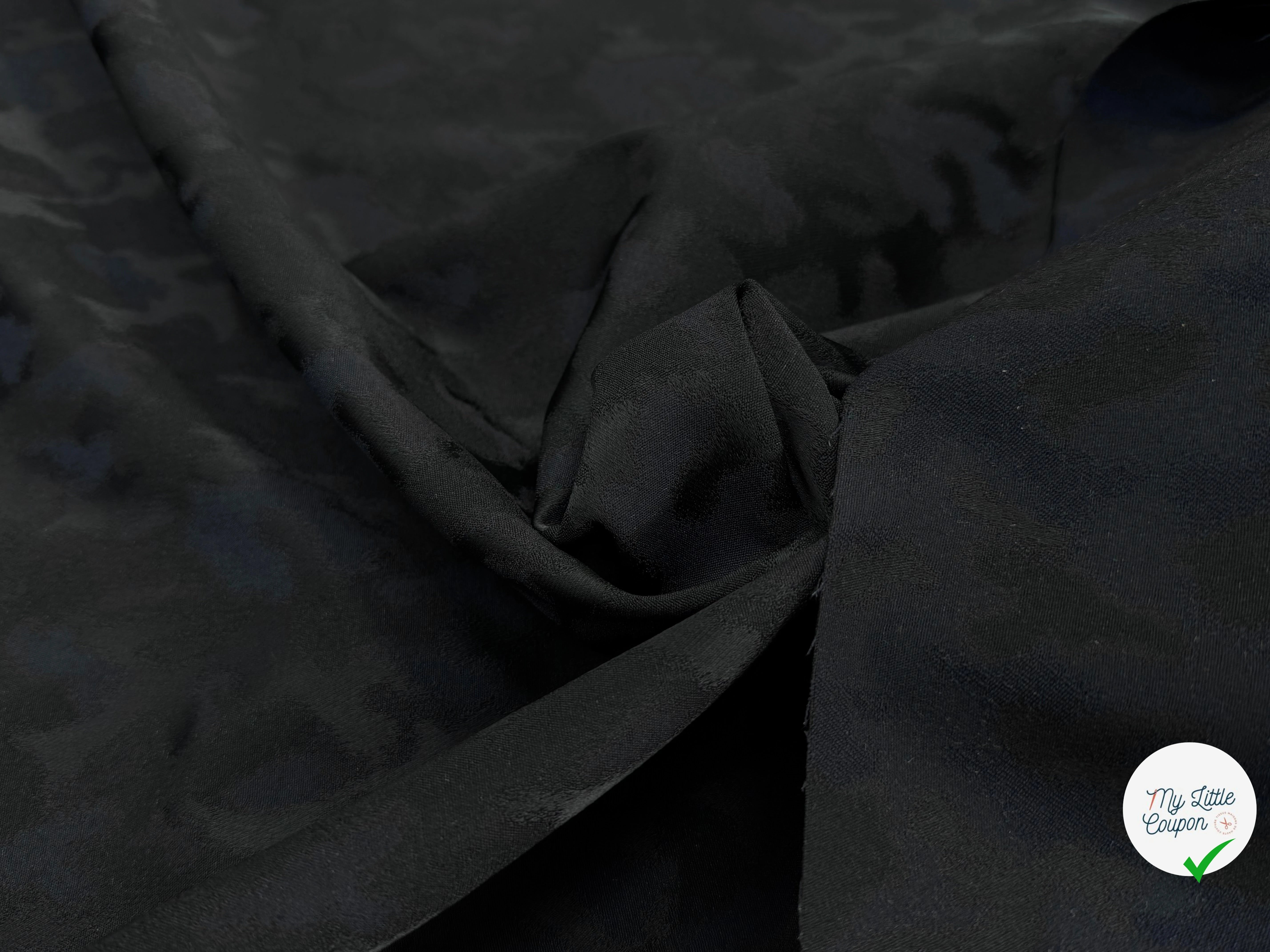 JACQUARD TAILLEUR ULTRA BEAU REVERSIBLE NAVY NOIR STRETCH - My Little Coupon